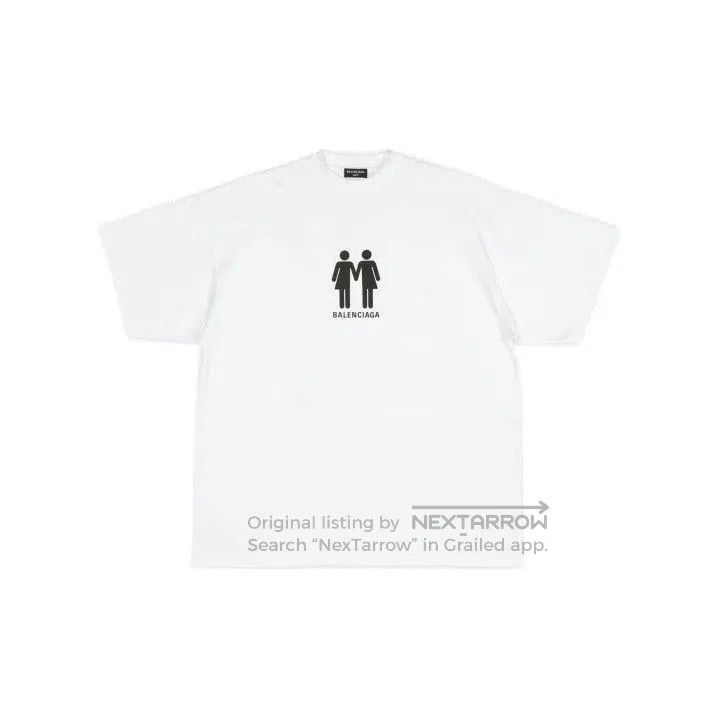 Balenciaga Balenciaga FW22 Graphic Print White T. Size US L / EU 52-54 / 3 - 1 Thumbnail
