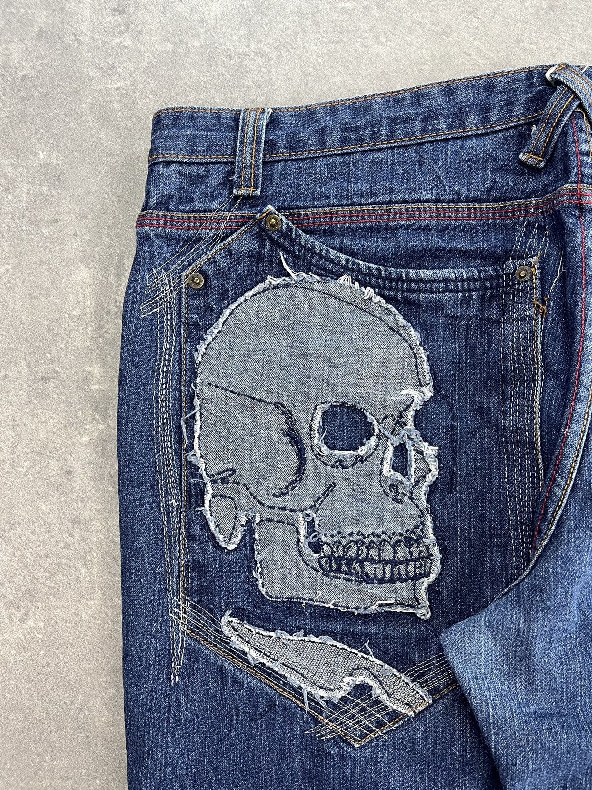 Artful Dodger 00s Artful Dodger Rare Skulls Baggy Denim Jeans 40 XXL Size US 40 / EU 56 - 11 Thumbnail