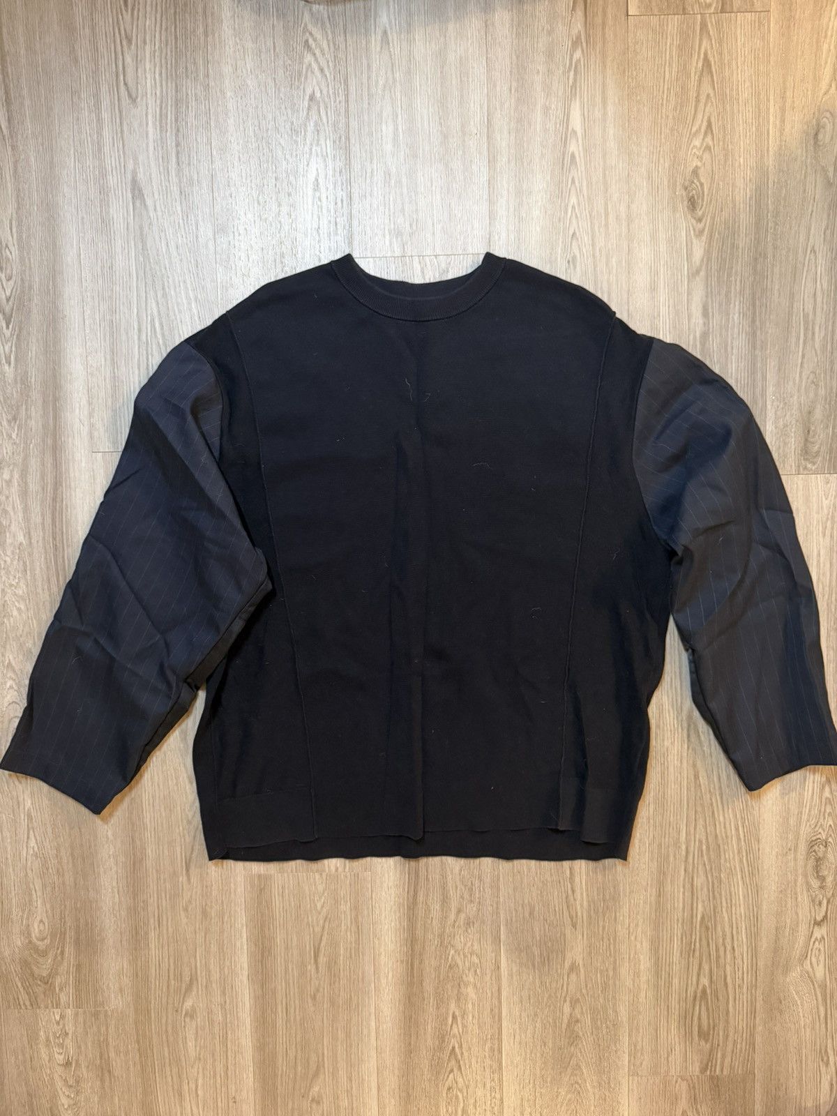 JNBY Black and grey 2-tone knit sweater Size L