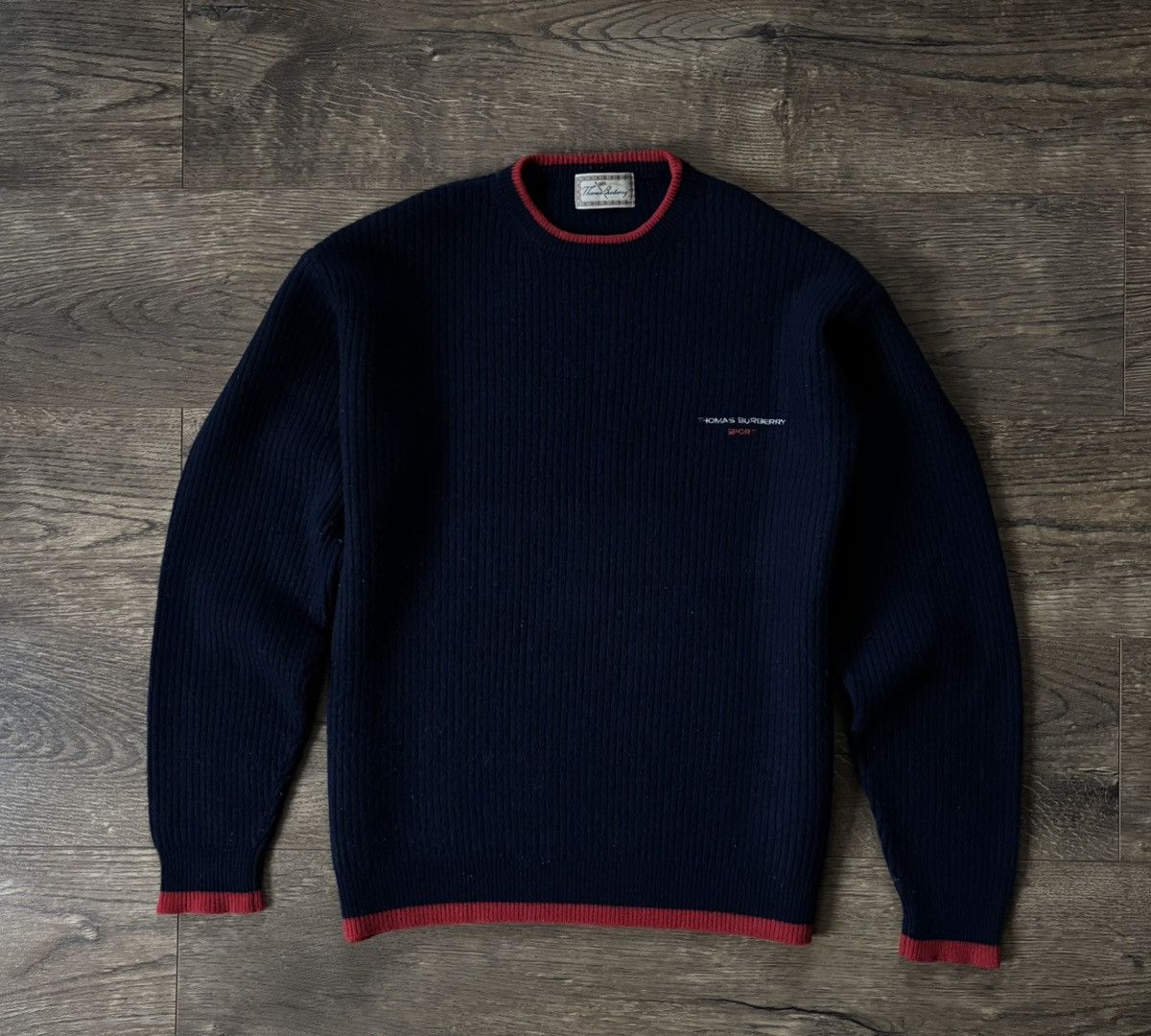 Burberry × Vintage Thomas burberry sport Sweater Vintage Size US M / EU 48-50 / 2 - 1 Thumbnail