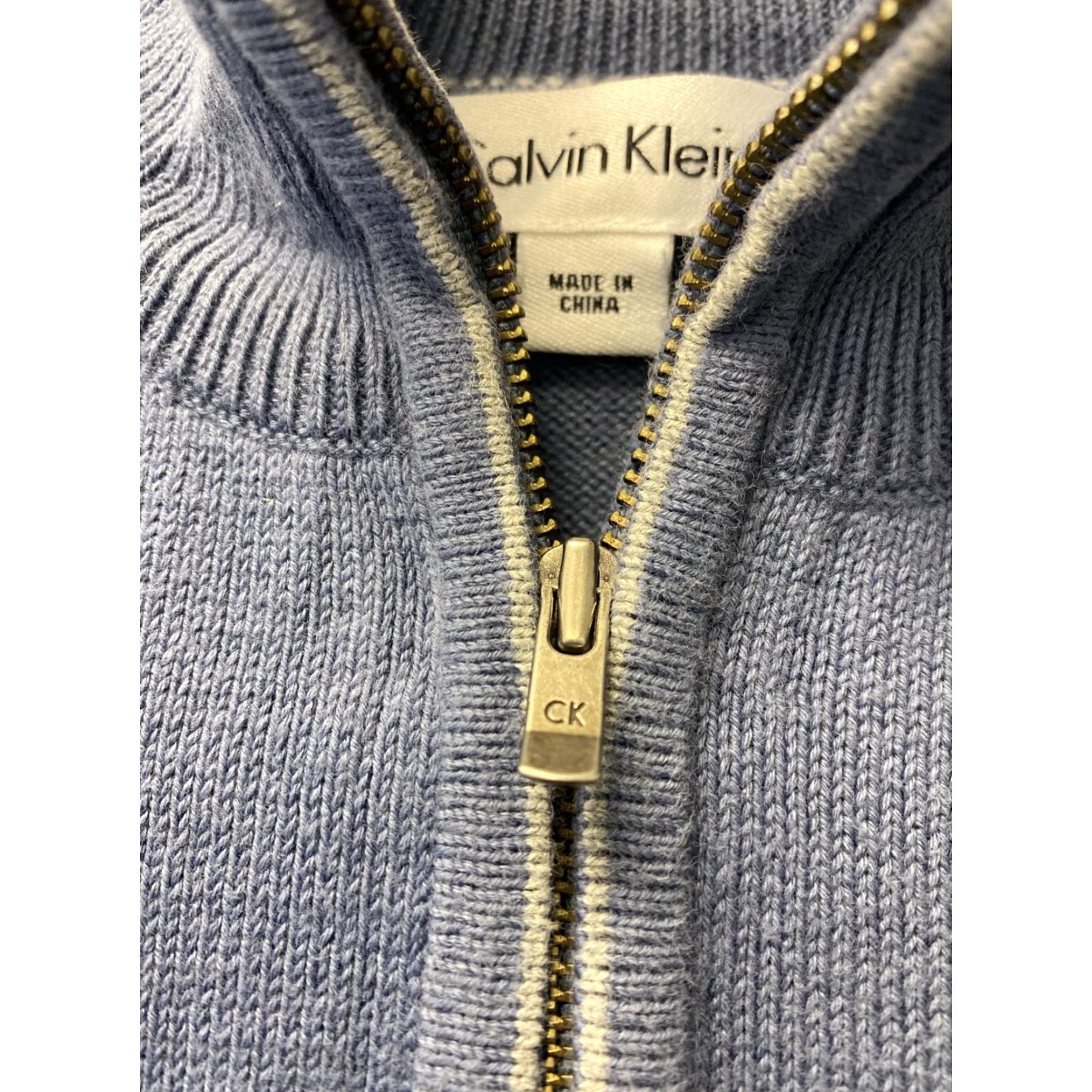 Calvin Klein Calvin Klein Golf Sweater Small Blue 1/4 Zip Fleece Pullover Mens Size US S / EU 44-46 / 1 - 4 Thumbnail