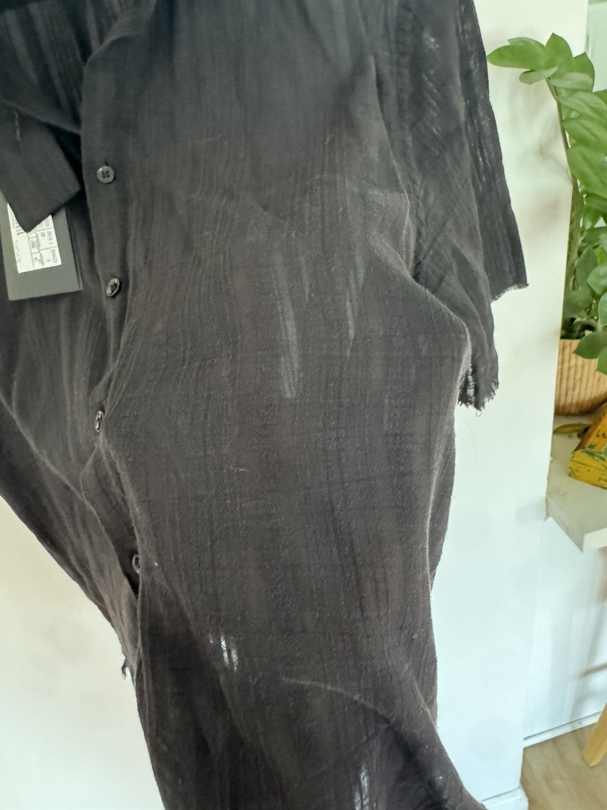 Saint Laurent Paris Bnwt Semi sheer Raw shirt Size US L / EU 52-54 / 3 - 5 Thumbnail