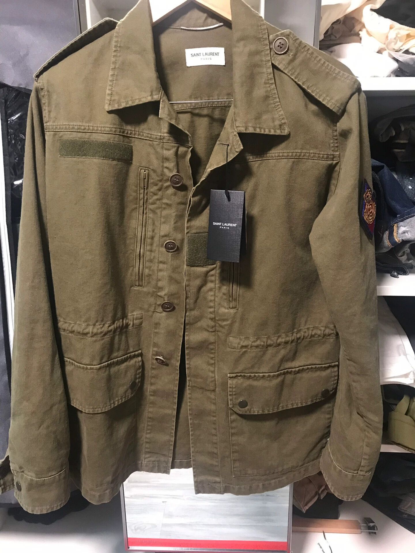 Saint Laurent Paris SLP 19SS Badge M43 Jacket Size 46 Size US S / EU 44-46 / 1 - 1 Thumbnail