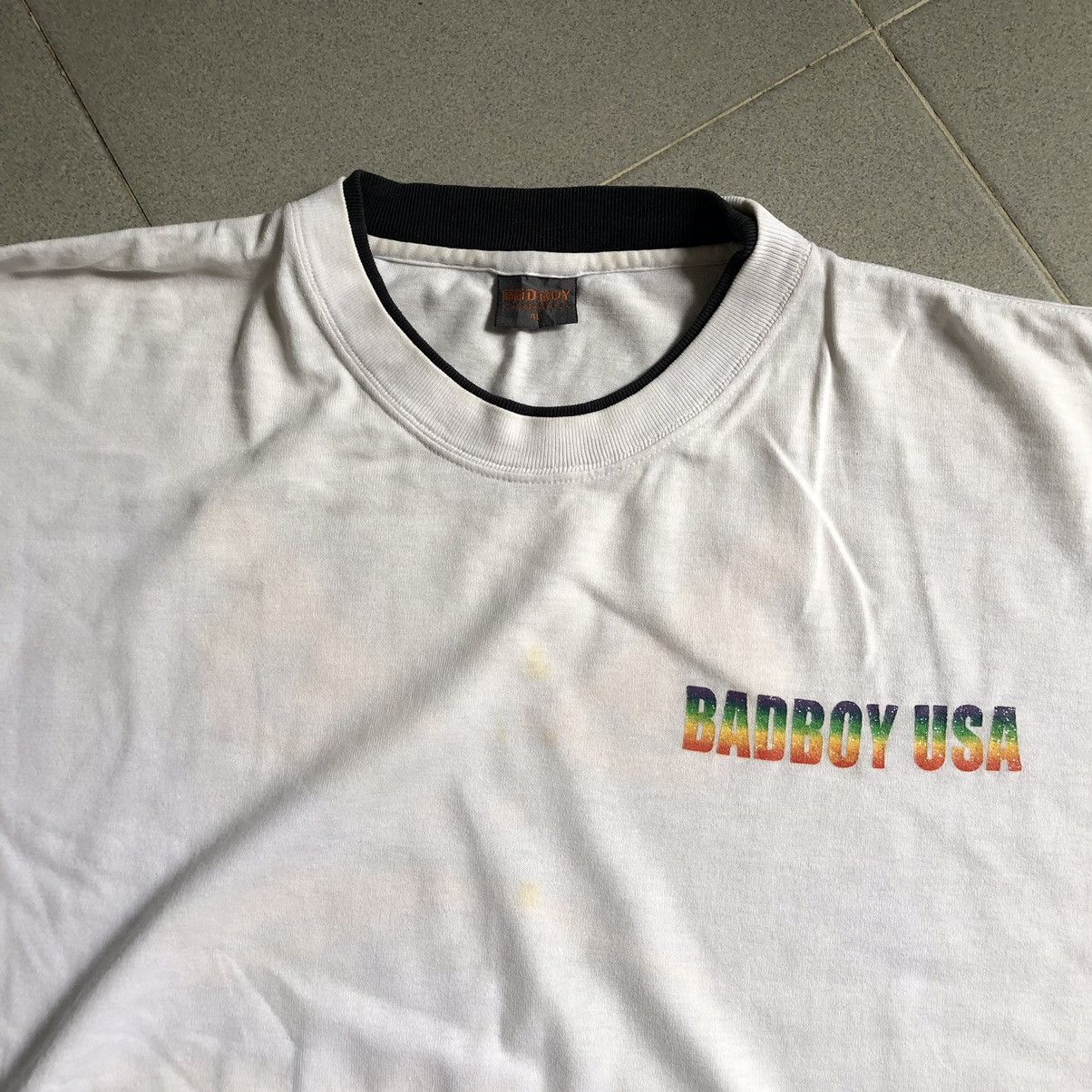 Vintage BADBOY USA Big Logo Printed Longsleeve Shirt Size US L / EU 52-54 / 3 - 4 Thumbnail