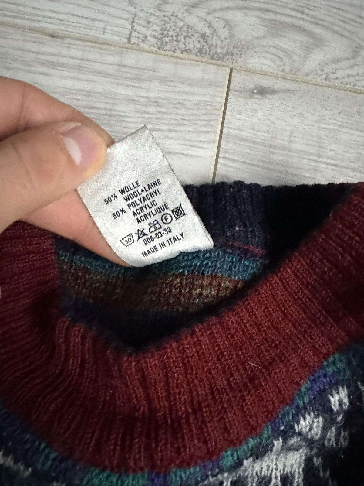 Puma × Vintage Vintage Puma Wool Sweater made in Italy Aztec Navajo style Size US M / EU 48-50 / 2 - 6 Thumbnail