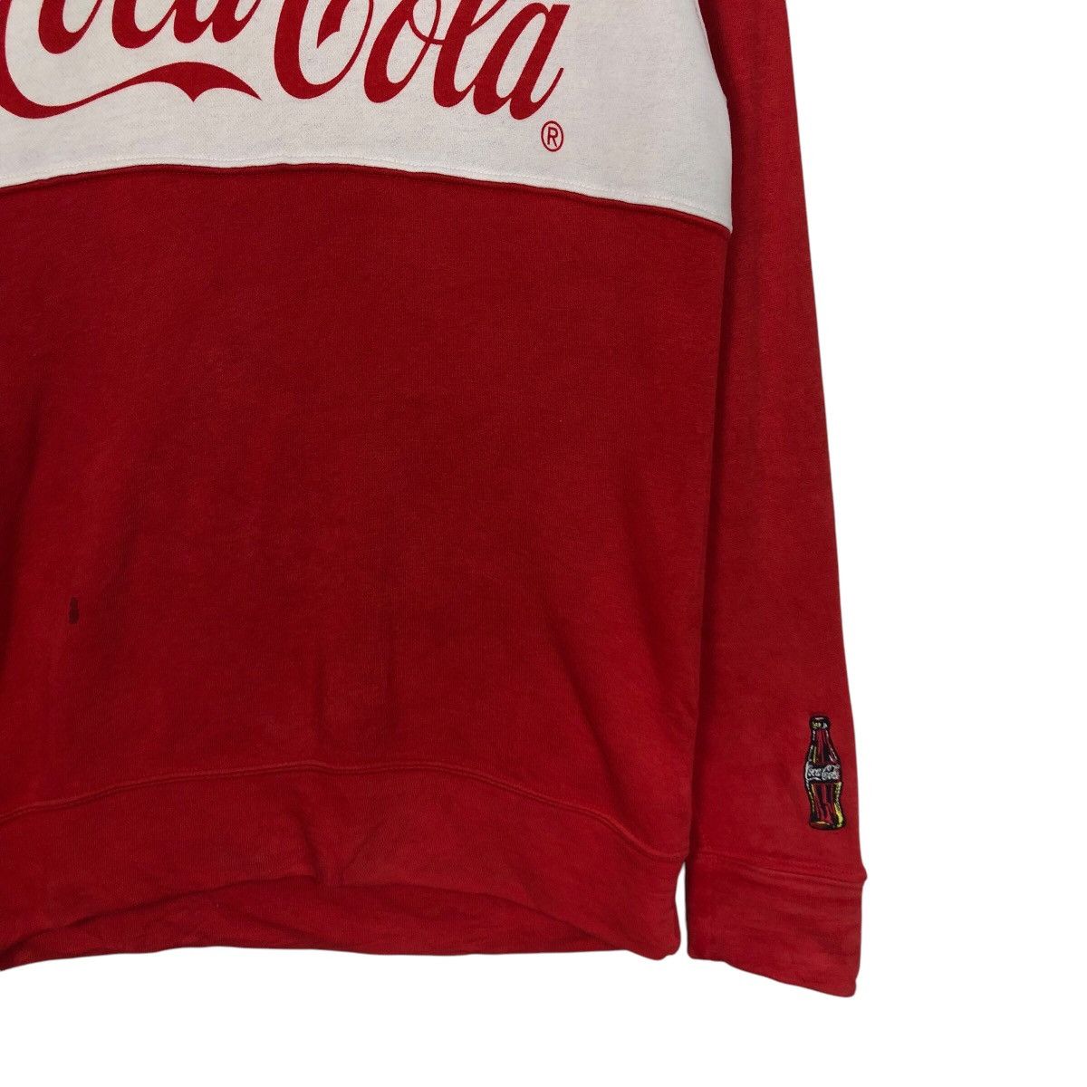 Japanese Brand × Vintage 📌Vintage Sweatshirt Coca Cola Big Logo Spell Out Size US M / EU 48-50 / 2 - 5 Thumbnail