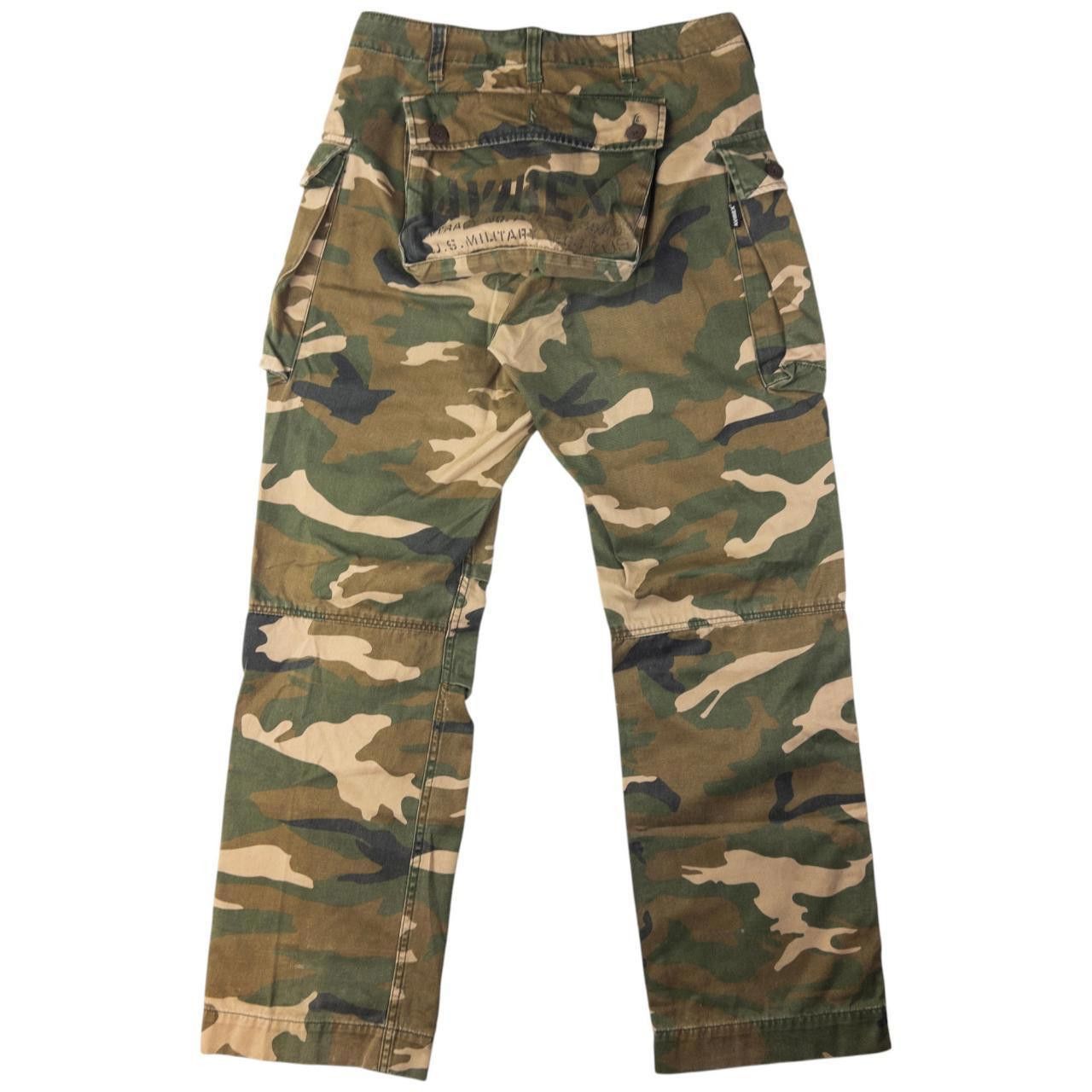 Avirex Vintage AVIREX Camo Cargo Pocket Trousers Size W31 Size US 30 / EU 46 - 3 Thumbnail