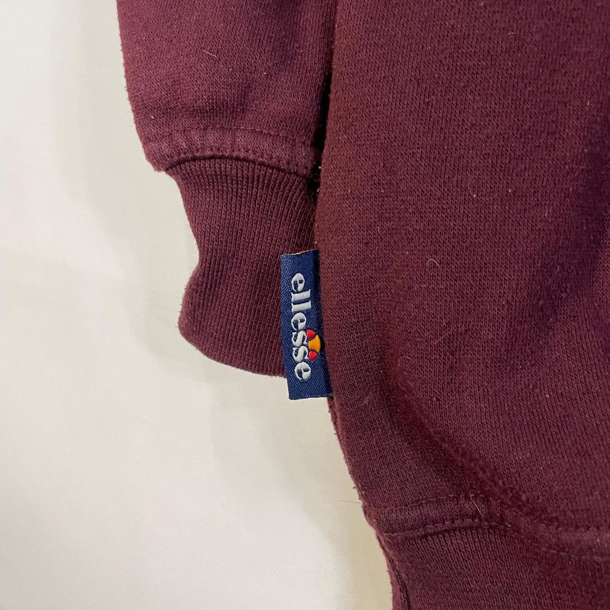 Ellesse Burgundy Ellesse sweatshirt with embroidered logo Size US L / EU 52-54 / 3 - 3 Thumbnail