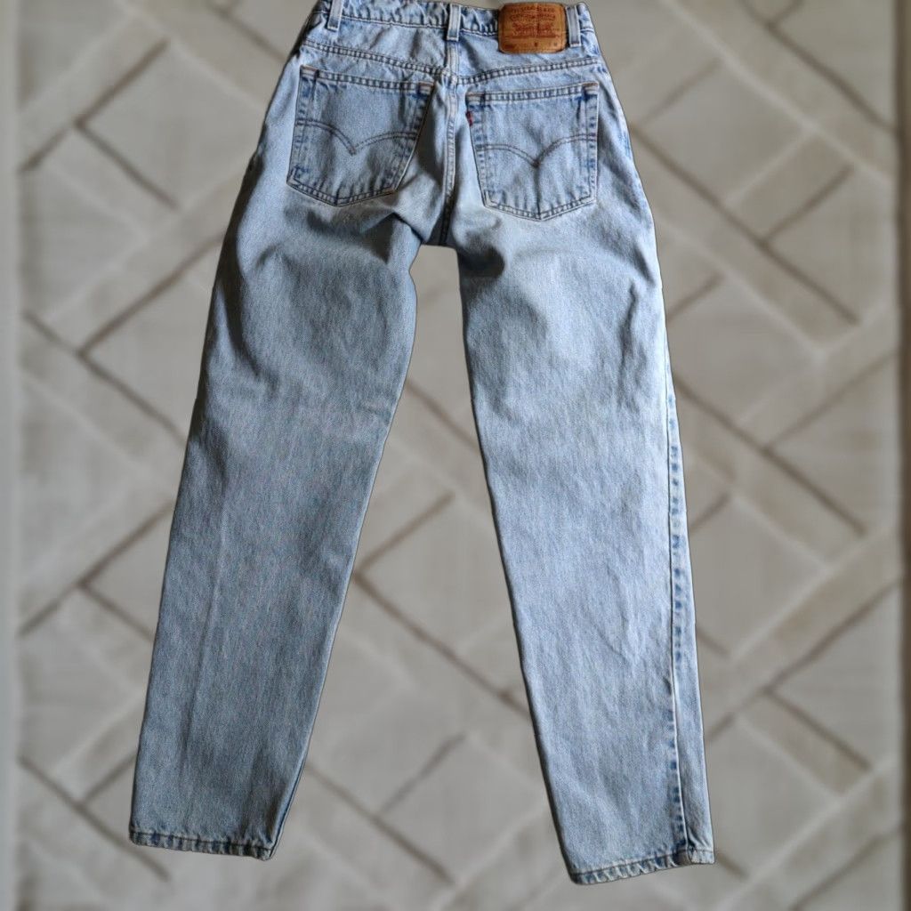 VINTAGE Levi's 550 Mom Jeans Womens High Waist 28 Blue Denim