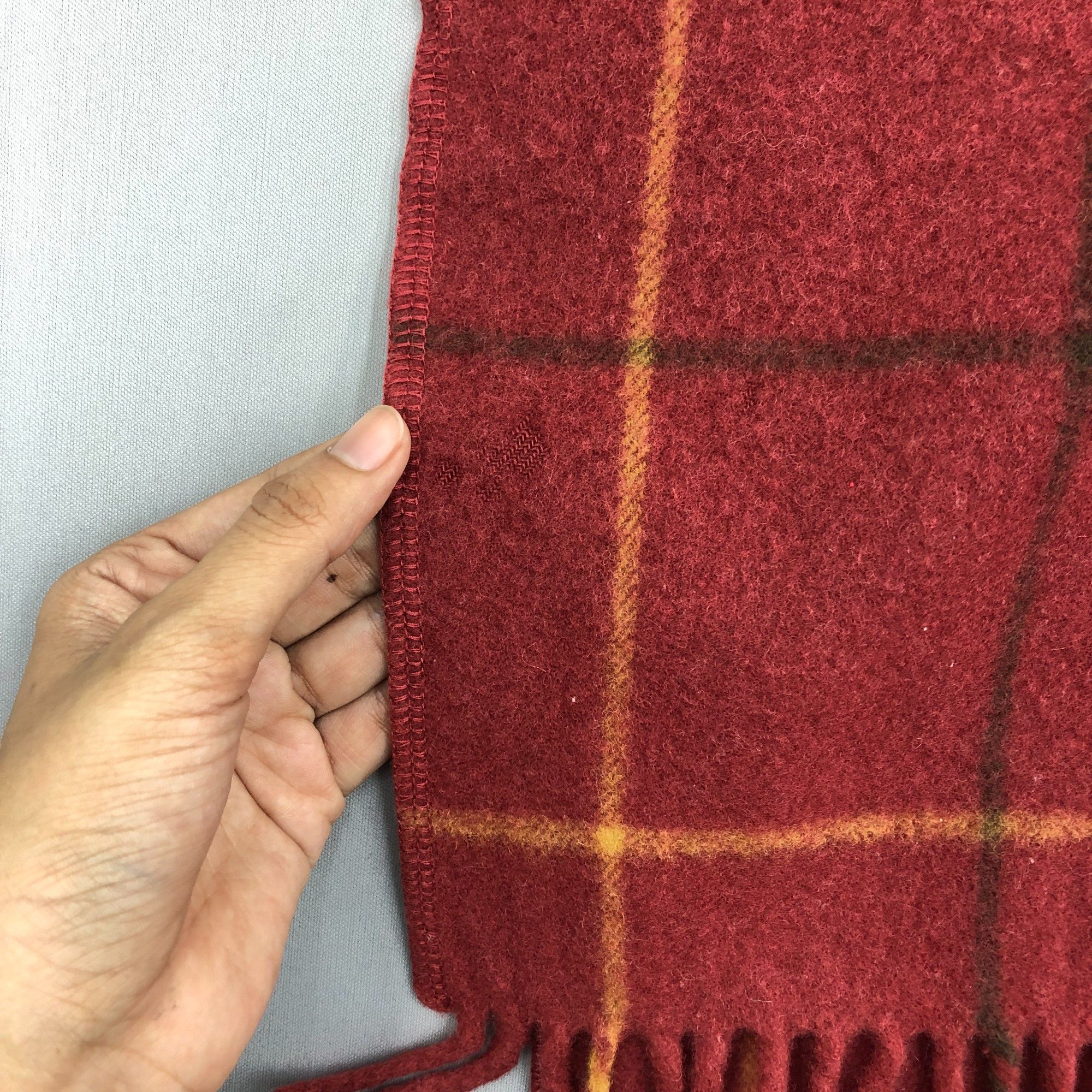 Aquascutum Vintage Aquascutum Scarf Muffler Wool Shawls Wraps Scarves Size ONE SIZE - 9 Thumbnail