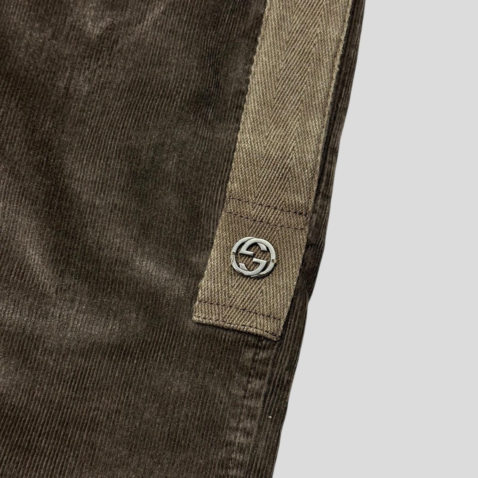 Gucci Gucci by Tom Ford 2004 Velvet Western GG Logo Trousers IT46 Size US 30 / EU 46 - 3 Thumbnail