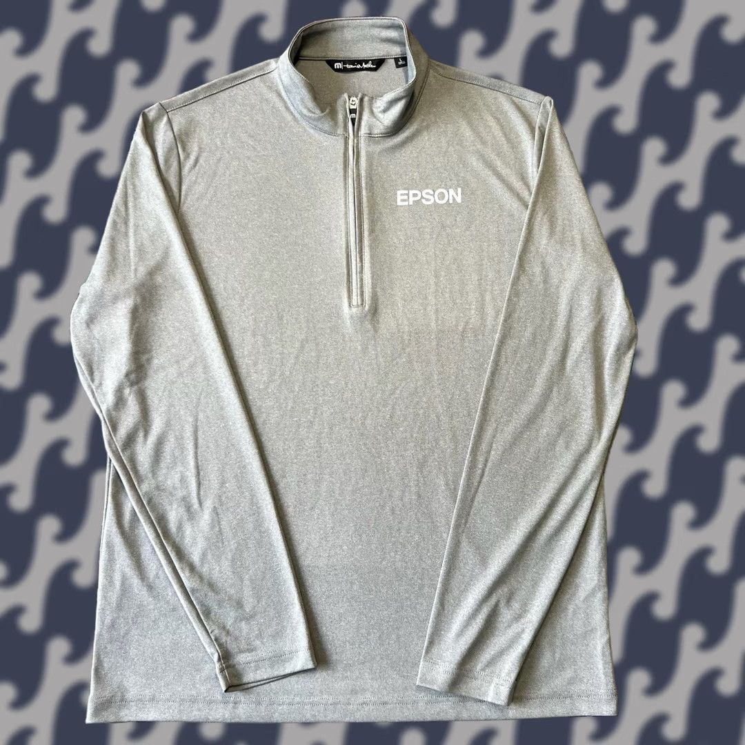 TravisMathew TravisMathew 1/4 Zip Pullover Mens Large Gray Golf Performance Long Sleeve D5 Size US L / EU 52-54 / 3 - 1 Thumbnail