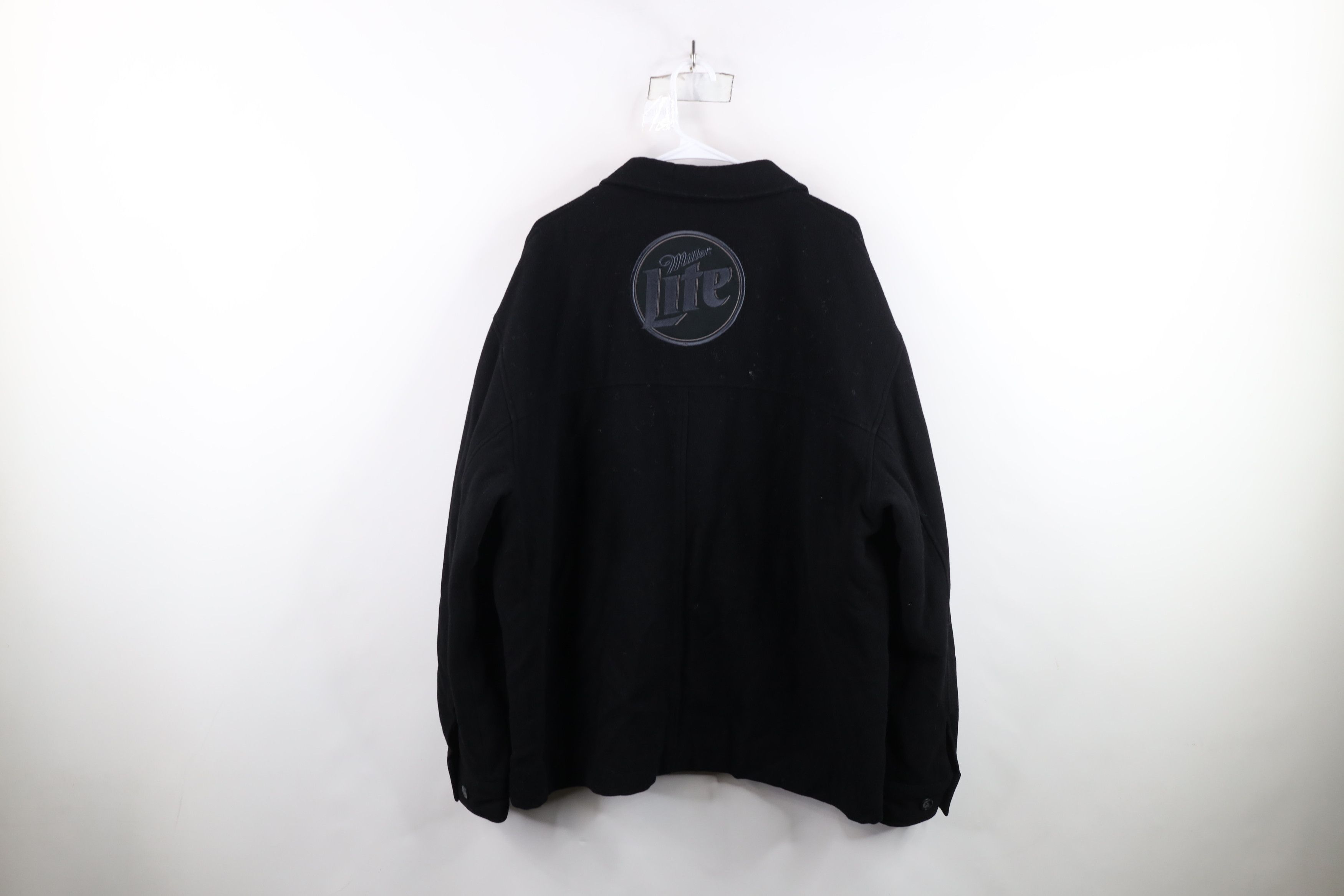 Vintage Vintage 90s Wings Hockey Miller Lite Beer Wool Jacket USA Size US XL / EU 56 / 4 - 14 Thumbnail
