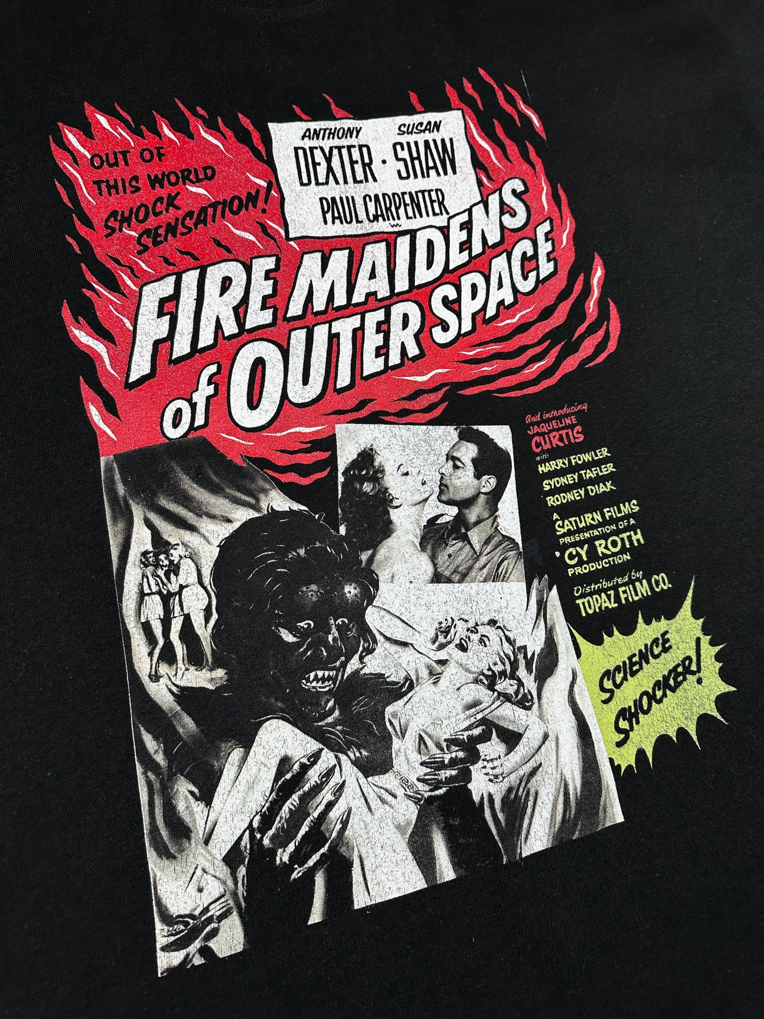 Vintage Fire Maidens Space T-Shirt Aliens Sci Fi Movie Horror Size US XL / EU 56 / 4 - 3 Thumbnail