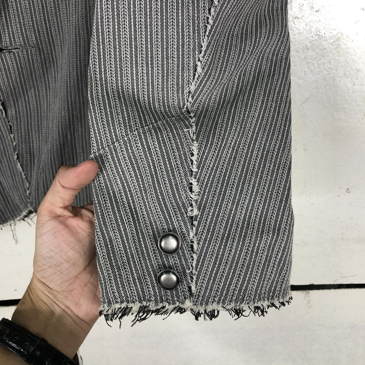 Japanese Brand 🔥VINTAGE HICKORY CHORE JACKET SPIN ISSEY MIYAKE Size US M / EU 48-50 / 2 - 15 Thumbnail