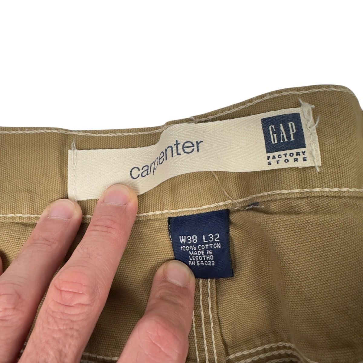 Gap Vintage GAP Factory Store Carpenter Pants Mens 38x32 Size US 38 / EU 54 - 5 Thumbnail