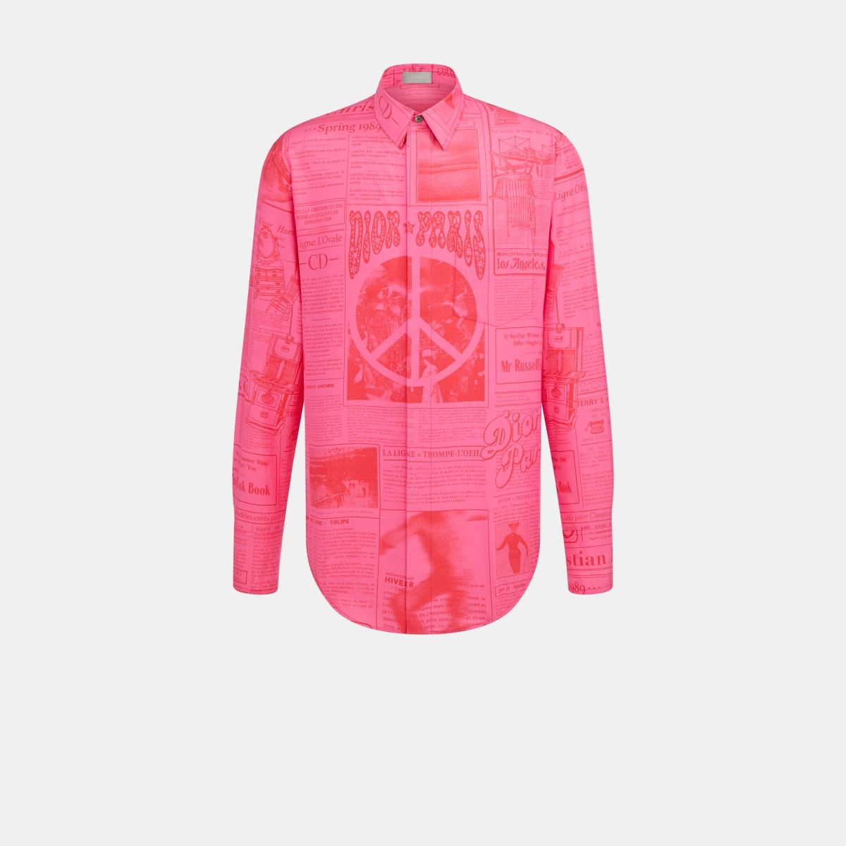 image of Dior O1W1Db10124 Shirt In Red, Men's (Size Medium)