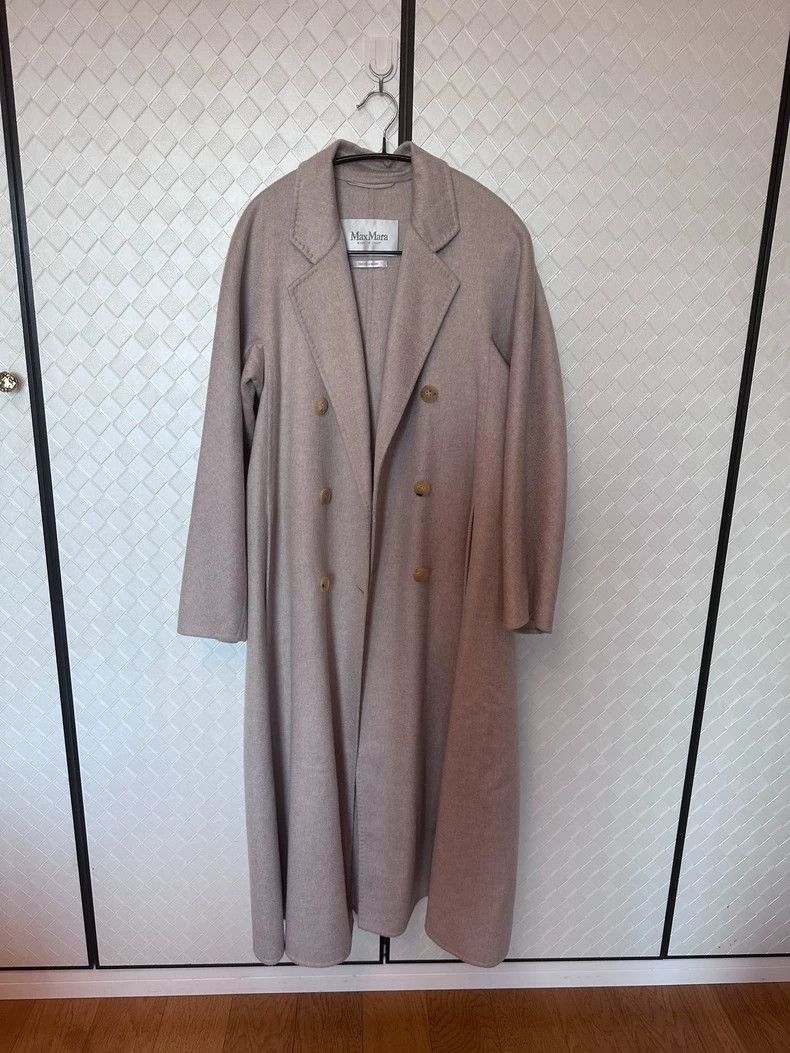 Max Mara Max Mara Water ripple pure cashmere coat Size L / US 10 / IT 46 - 1 Thumbnail