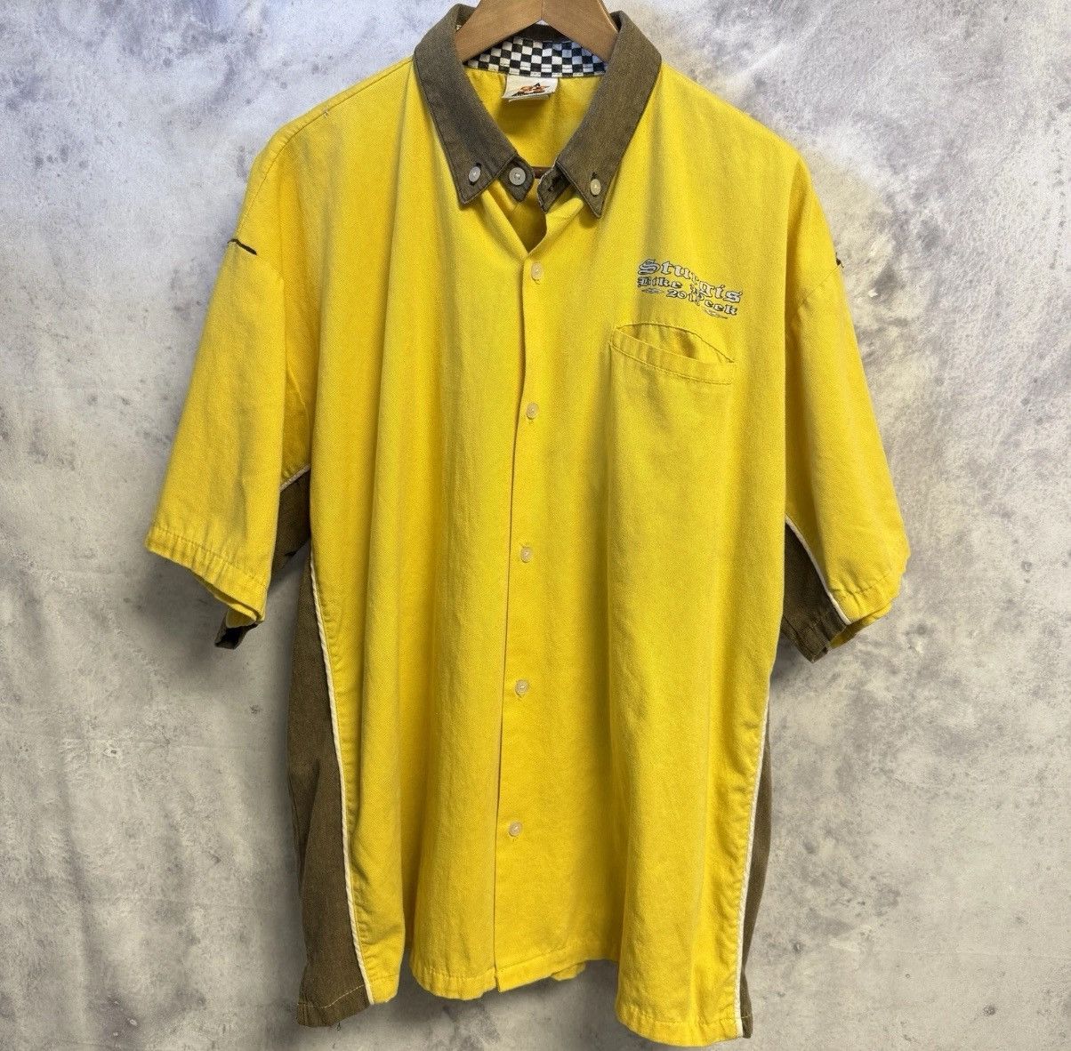 Vintage Vintage Black Hills Rally Sturgis Shirt Mens 2XL 28.5x30 Yel Size US XXL / EU 58 / 5 - 2 Thumbnail