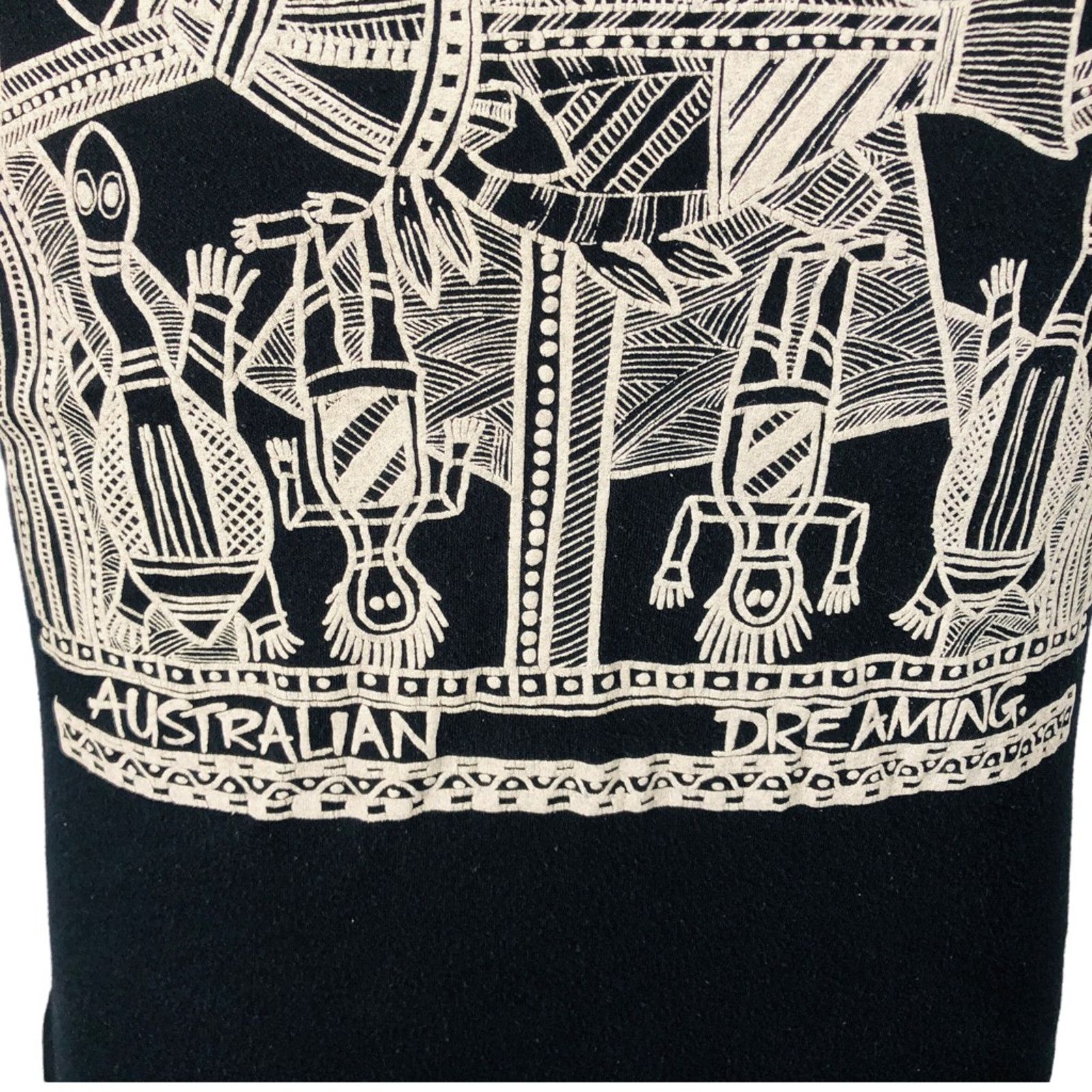 The Unbranded Brand Vintage Australian Dreaming T-Shirt Black Tribal Graphic S Size US S / EU 44-46 / 1 - 3 Thumbnail