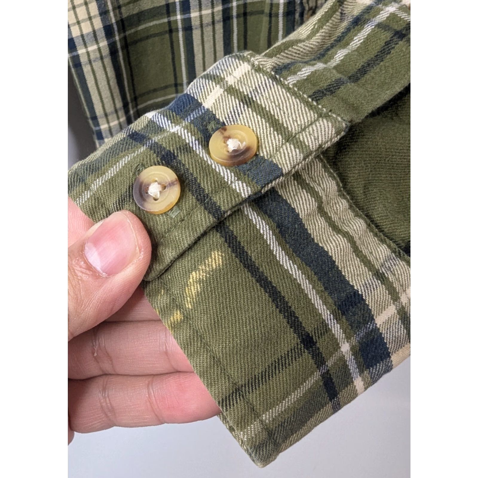 Burton Burton Shirt Plaid Green Hooded Flannel Long Sleeve Men S Outdoors Casual Button-Up Size US S / EU 44-46 / 1 - 3 Thumbnail