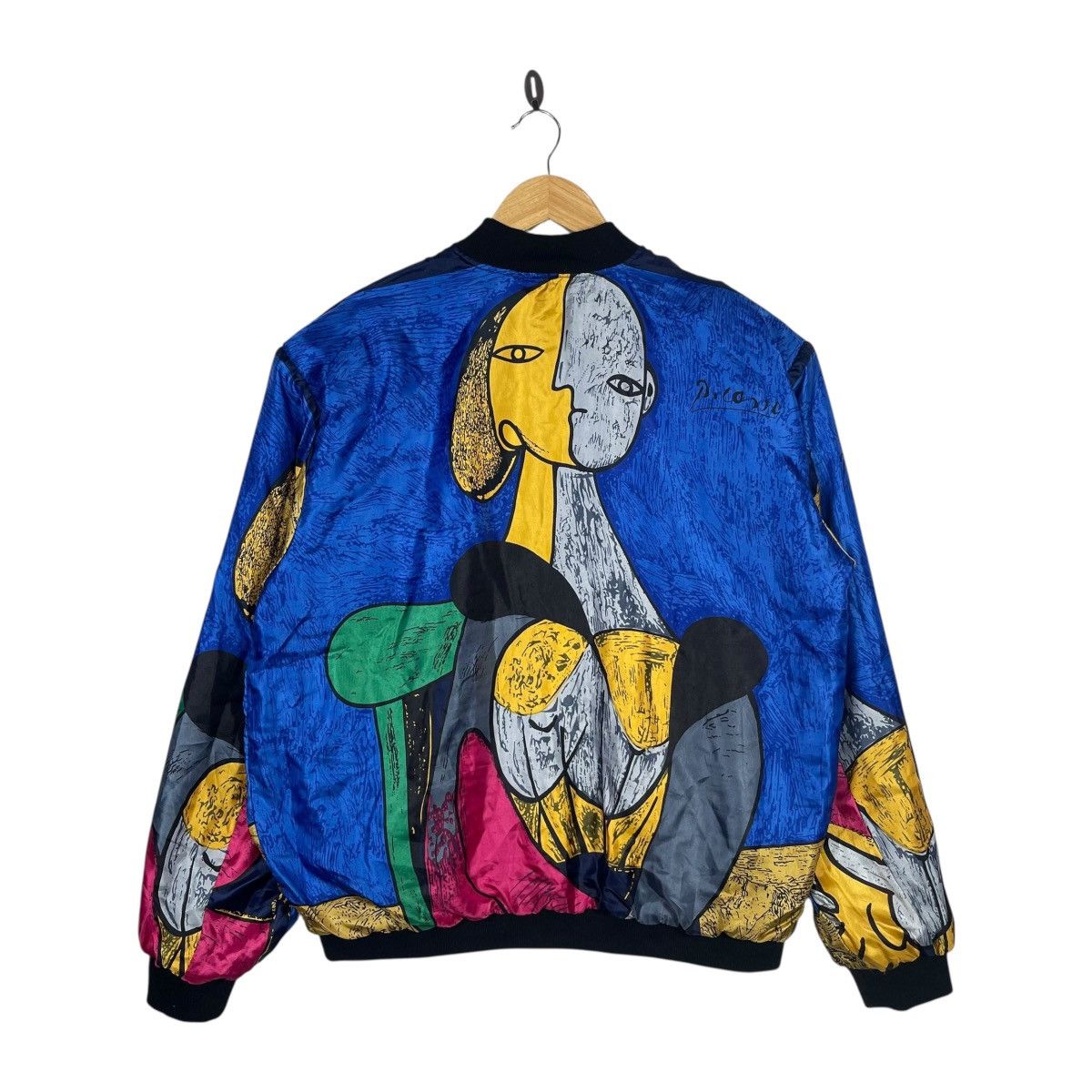 Vintage Vintage Pablo Picasso Style Abstract Art Bomber Jacket Full Size US XL / EU 56 / 4 - 3 Thumbnail