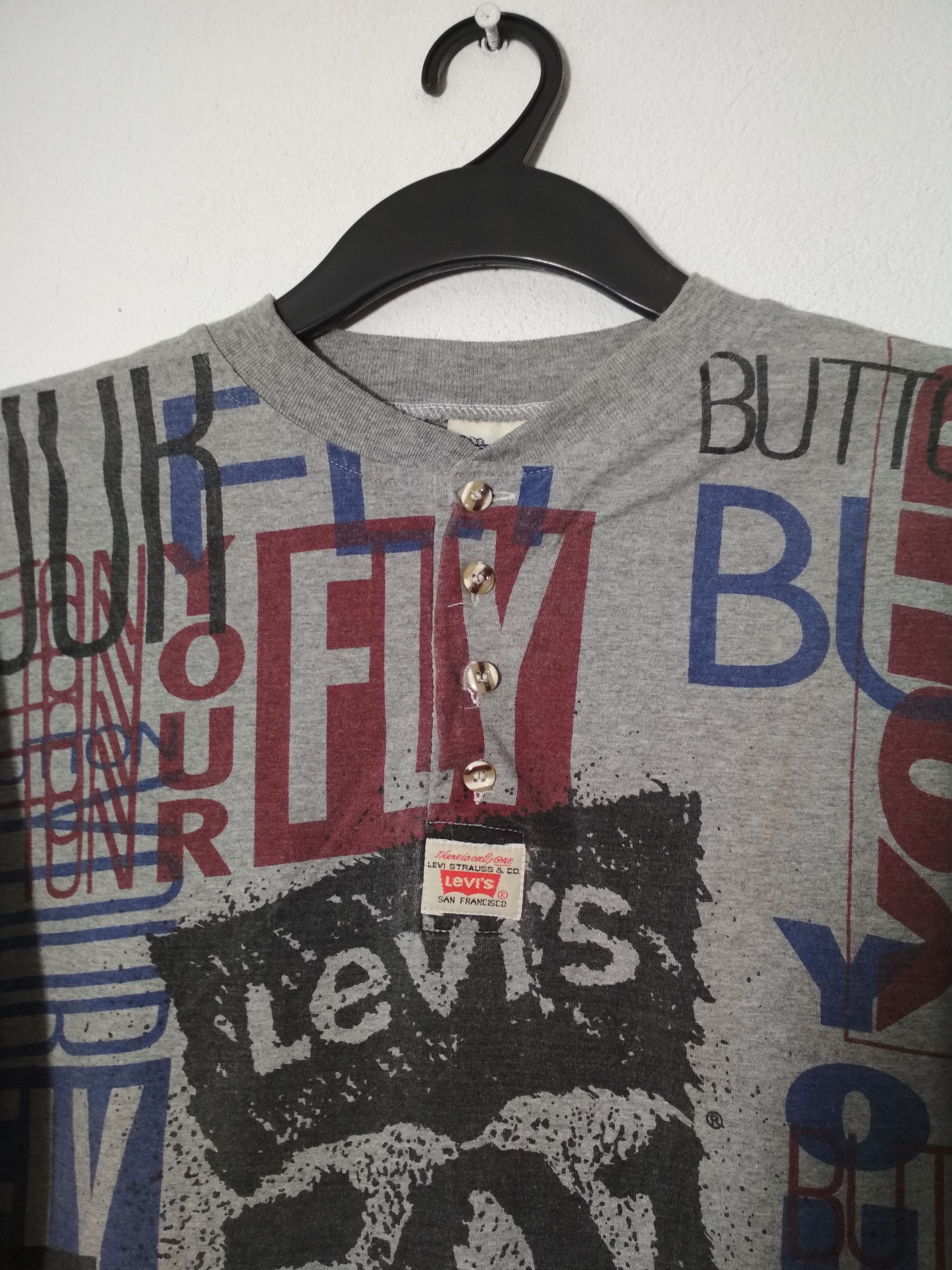 Levi's Vintage Clothing × Vintage Vintage 90s Levis 501 Made in USA t-shirt tee Size US L / EU 52-54 / 3 - 4 Thumbnail