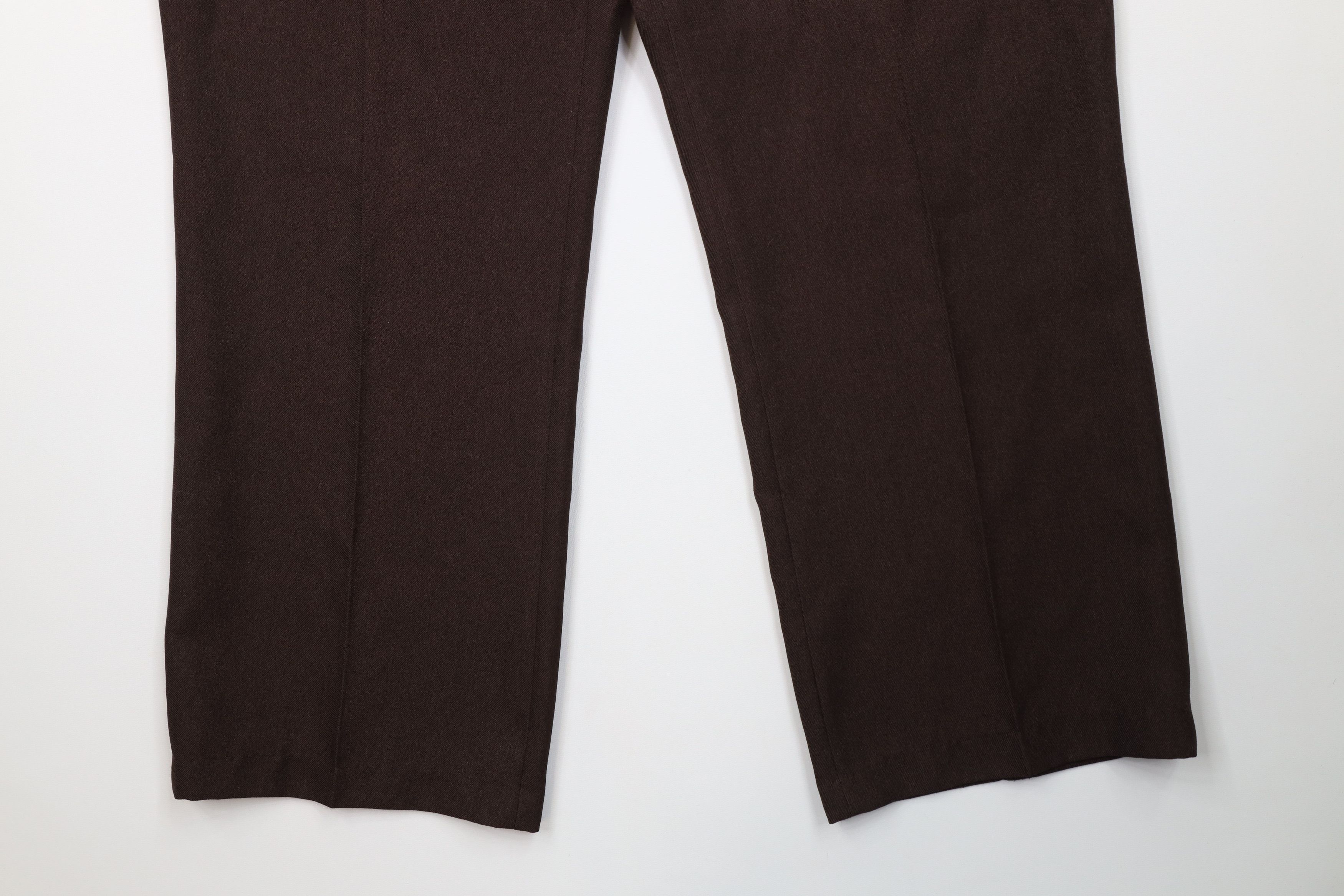 Vintage Vintage 90s Streetwear Wide Leg Chino Pants Brown Polyester Size US 40 / EU 56 - 4 Thumbnail