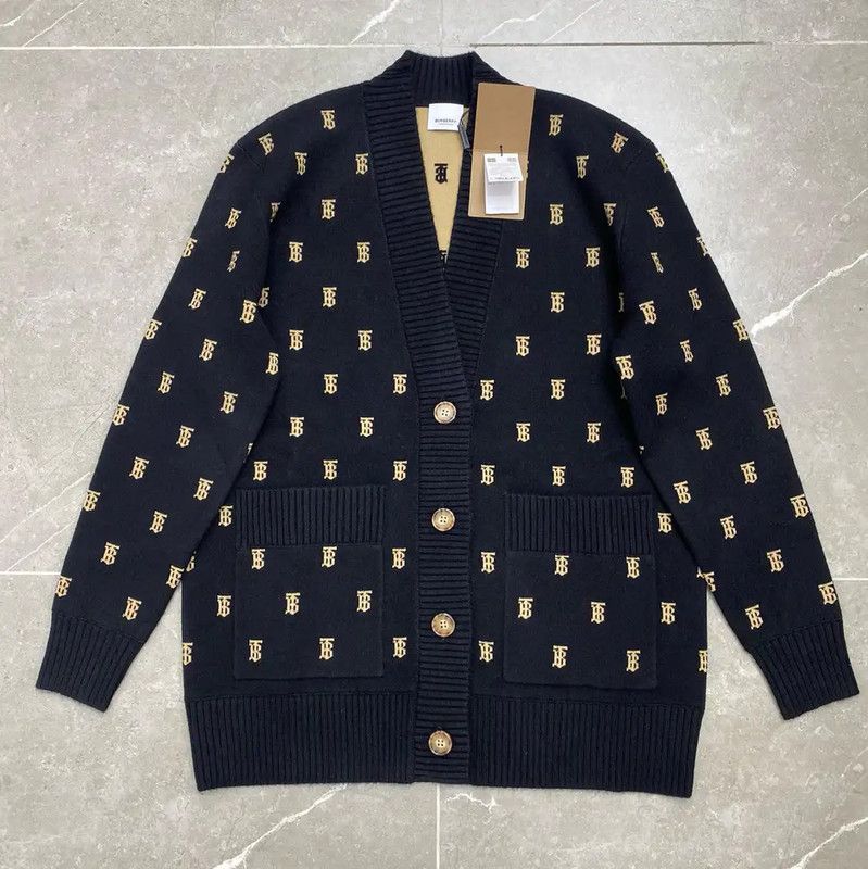 Burberry Burberry Black Wool Blend Cardigan Size XS / US 0-2 / IT 36-38 - 1 Thumbnail