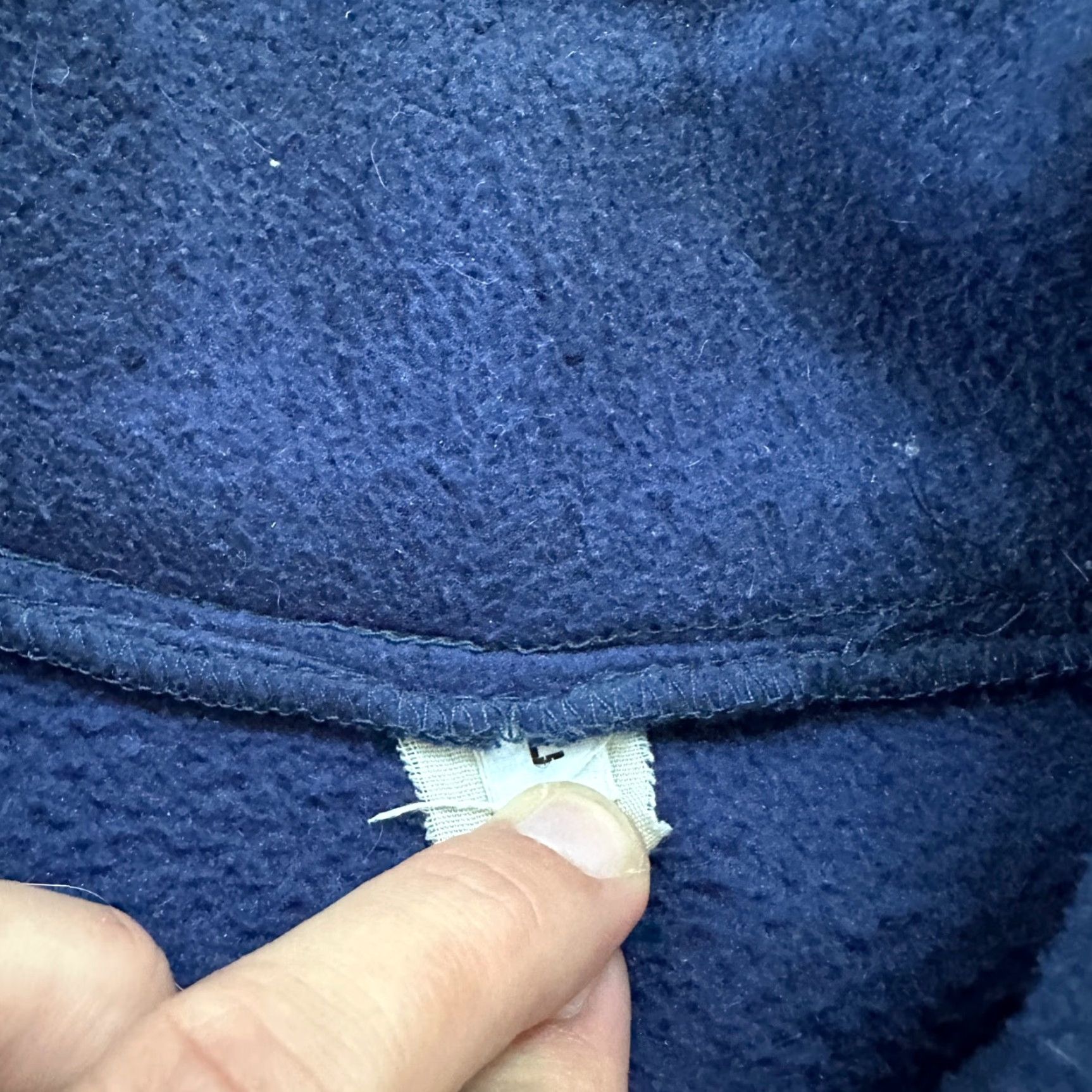 Patagonia Patagonia Vintage 80s Zip Up Fleece Jacket Navy Blue Full Bomber 90s Deep Pile Size US L / EU 52-54 / 3 - 5 Thumbnail