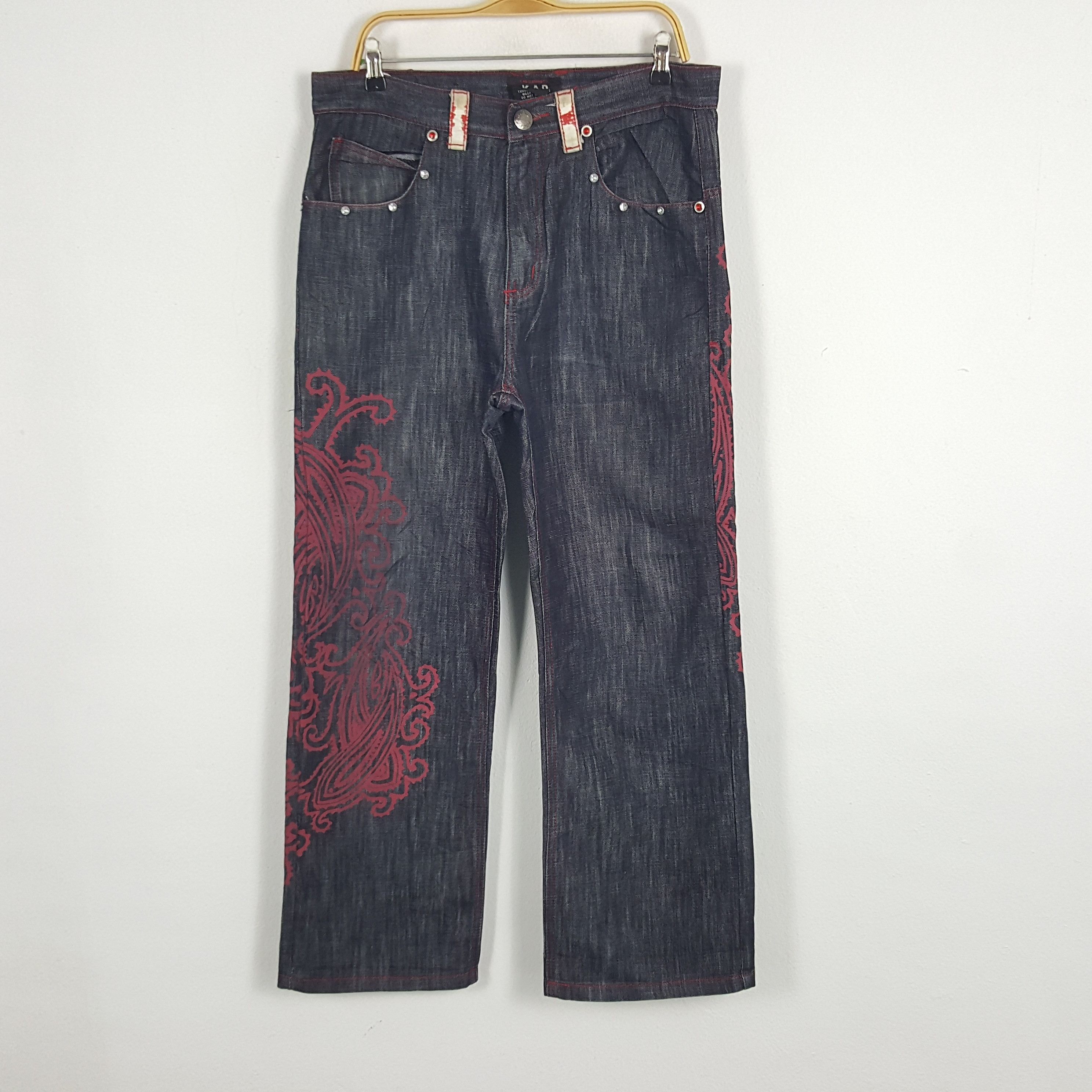 Vintage Vintage K.A.D Designer Denim Jeans Size US 34 / EU 50 - 1 Thumbnail