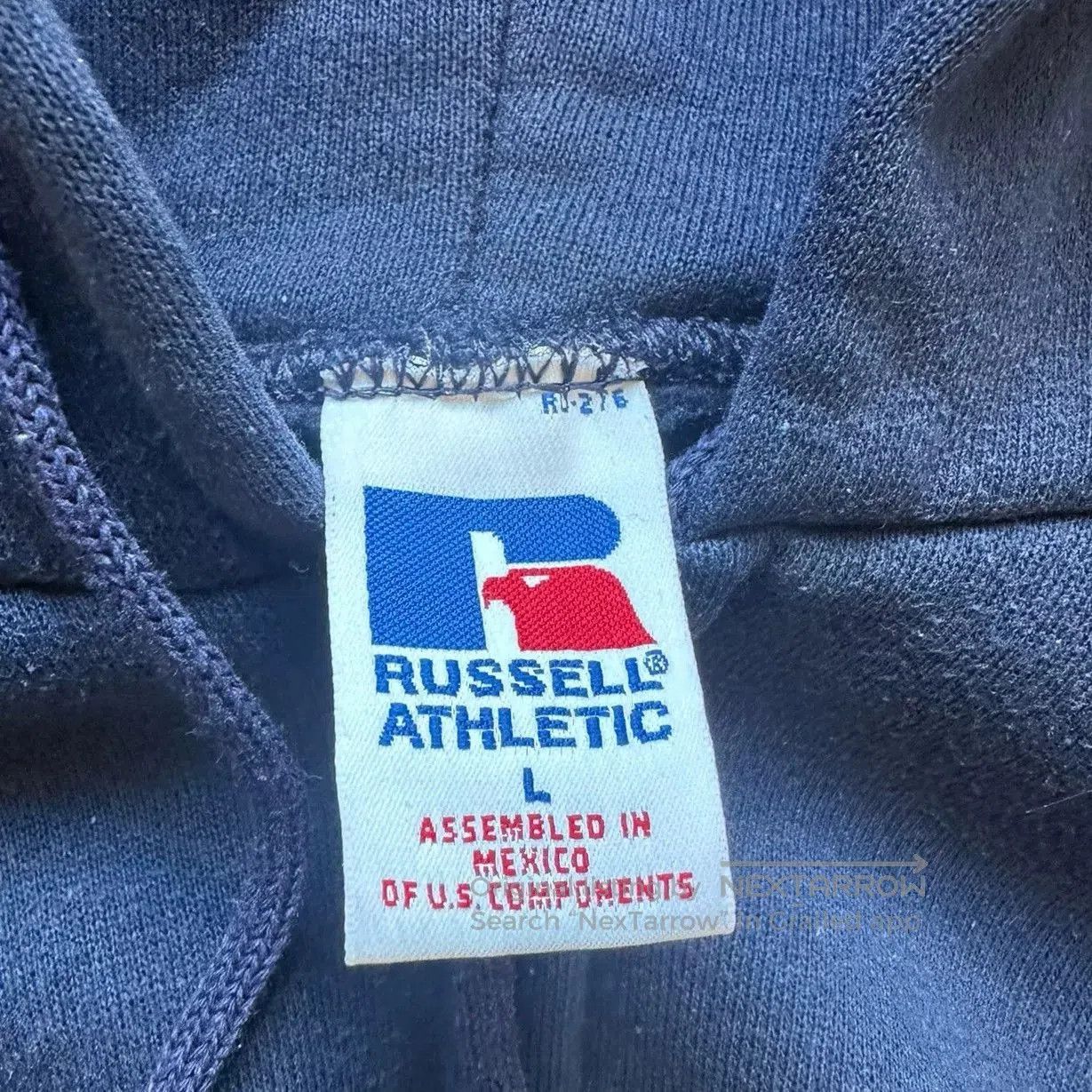 Vintage Russell Vintage Faded Zip Hoodie. Size US M / EU 48-50 / 2 - 3 Thumbnail