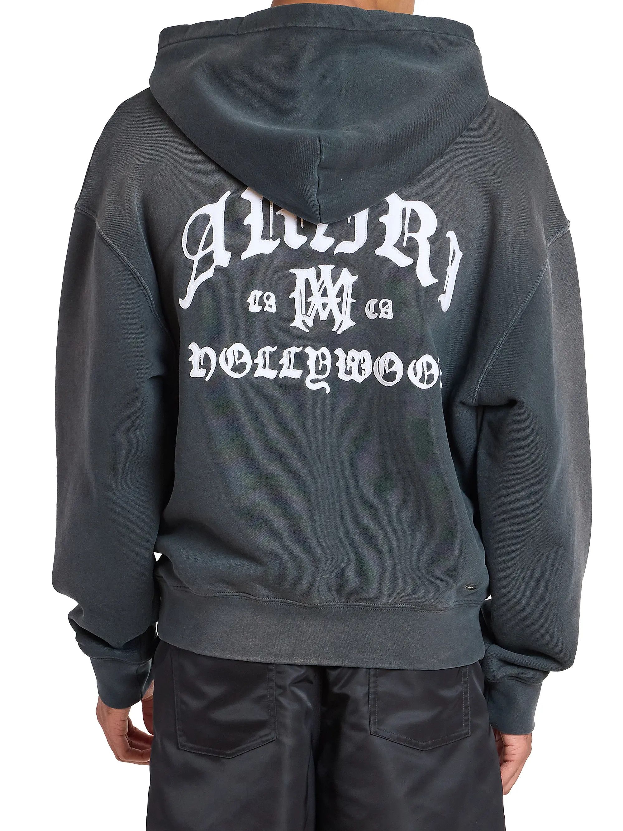 Amiri os11x0526 Hollywood Logo Hoodie in Black Size US M / EU 48-50 / 2 - 5 Thumbnail