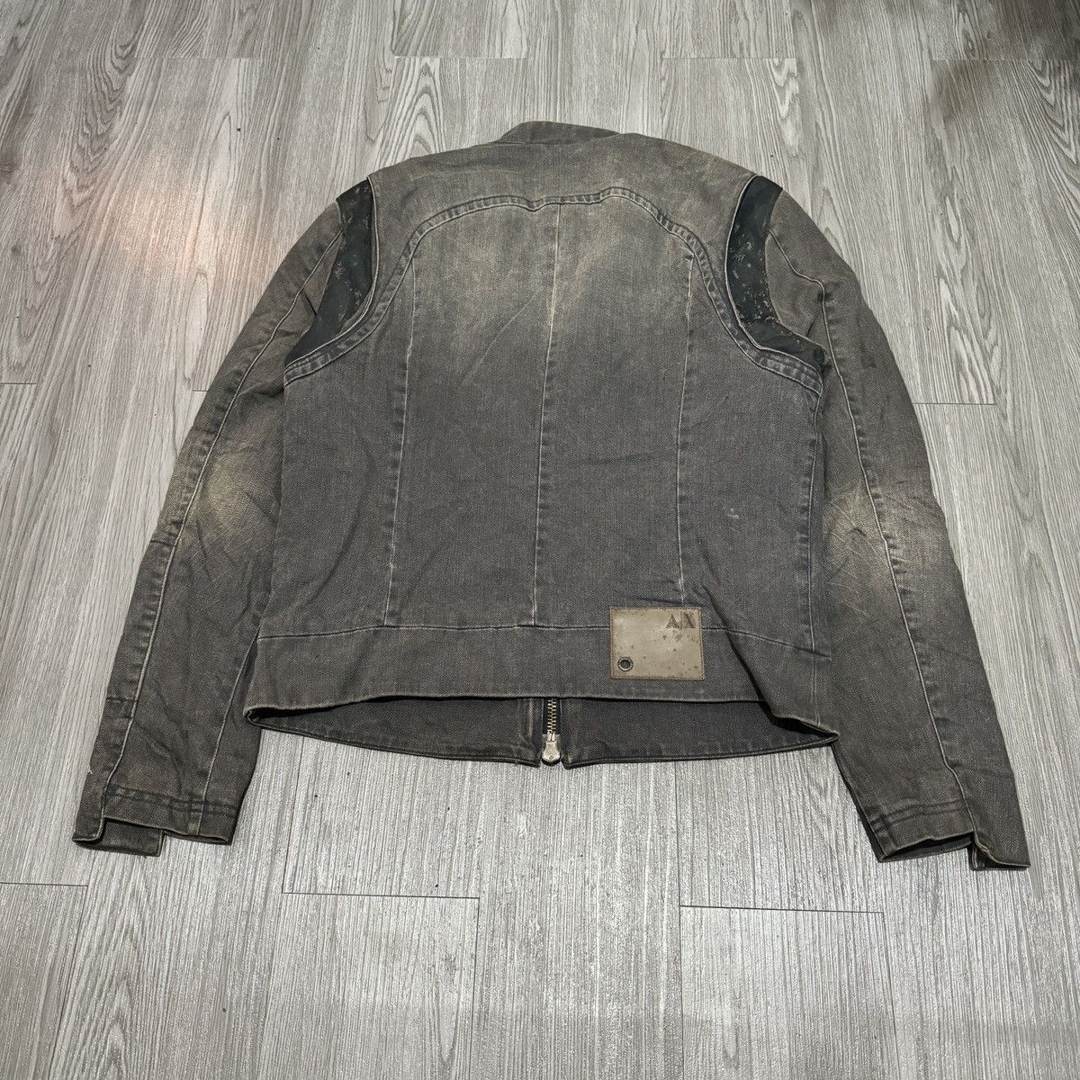 Armani Exchange Armani Exchange Washed Biker Jacket Size US M / EU 48-50 / 2 - 8 Thumbnail