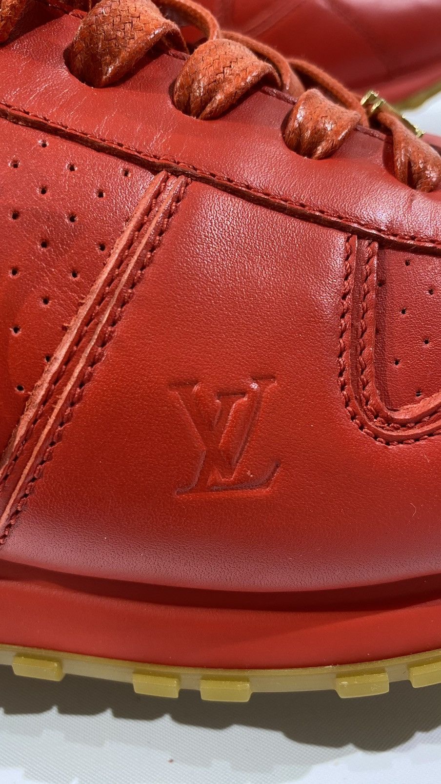 Louis Vuitton × Supreme Louis Vuitton X Supreme Sz10 Run Away sneakers Red Size US 10 / EU 43 - 6 Thumbnail