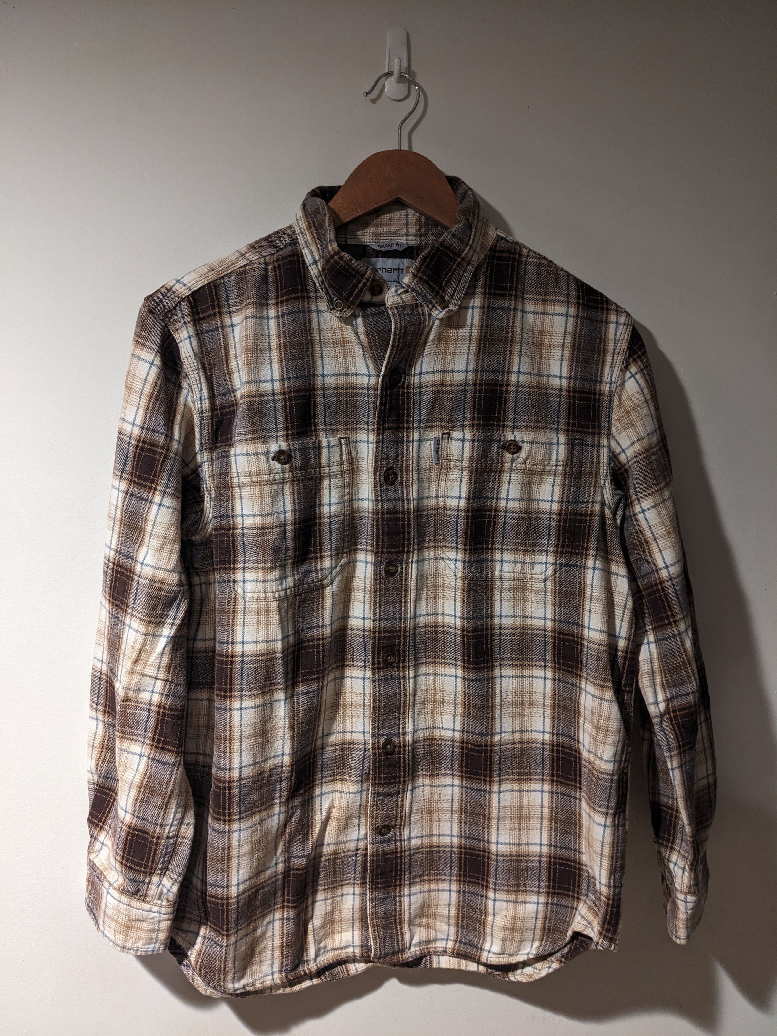 Carhartt × Designer Carhartt Relaxed Fit Brown Medium Flannel Size US M / EU 48-50 / 2 - 1 Thumbnail