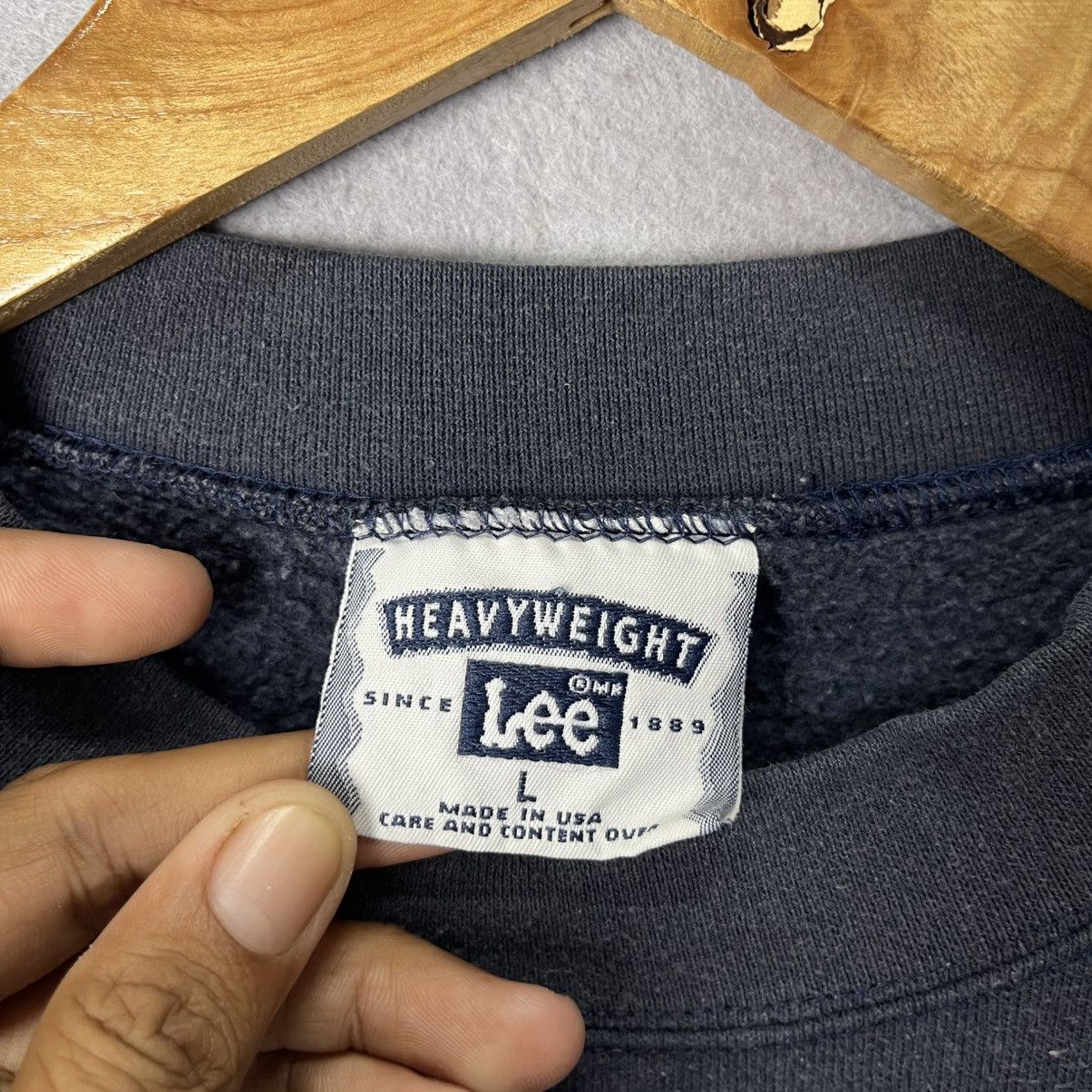 Lee Vintage Lee Heavyweight Denso Embroidered Sweatshirt Size US L / EU 52-54 / 3 - 9 Thumbnail