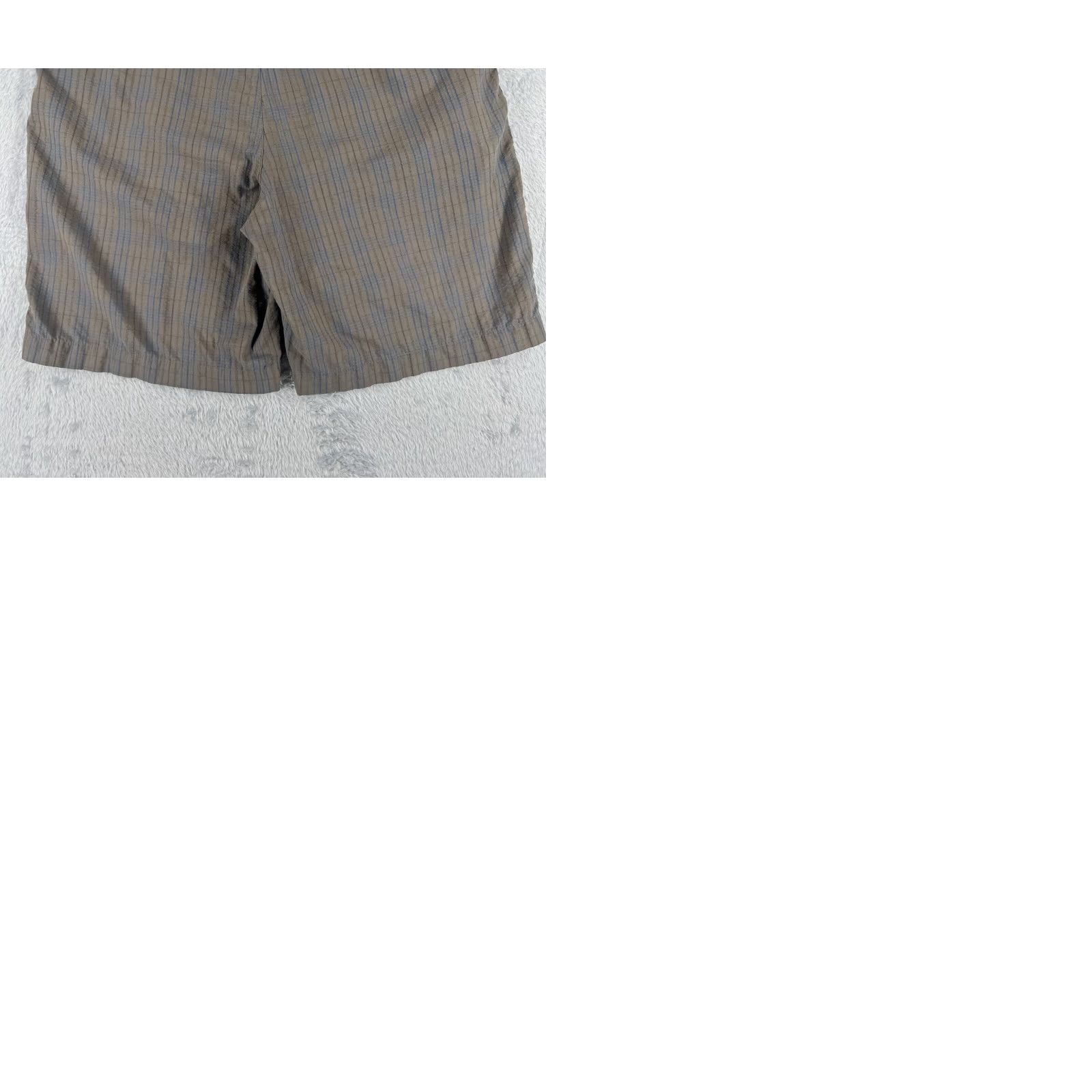 Patagonia Patagonia Shorts Mens 34 Brown Blue Plaid Thrift Shorts Polyester Blend 34x10 Vintage Size US 34 / EU 50 - 10 Thumbnail