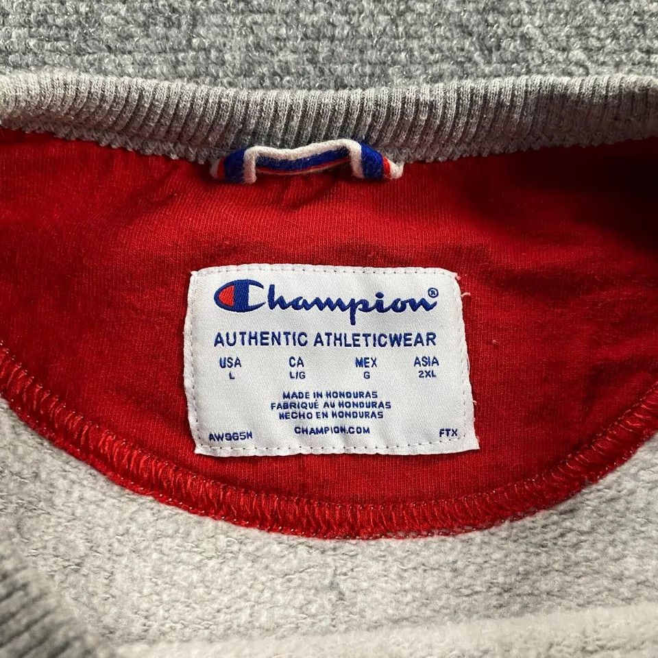 Champion Champion Sweatshirt Men's Crew Neck Pullover Cotton Blend L Size US L / EU 52-54 / 3 - 3 Thumbnail