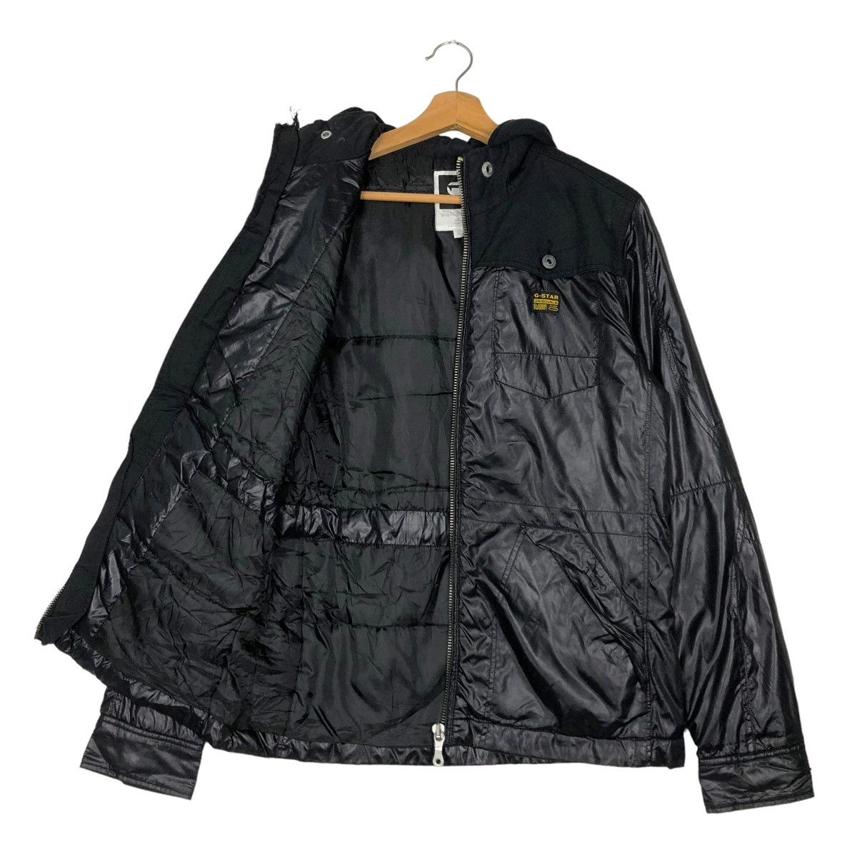 Japanese Brand 🔥VINTAGE SOFT LEATHER BOMBER JACKET G-STAR RAW Size US M / EU 48-50 / 2 - 10 Thumbnail