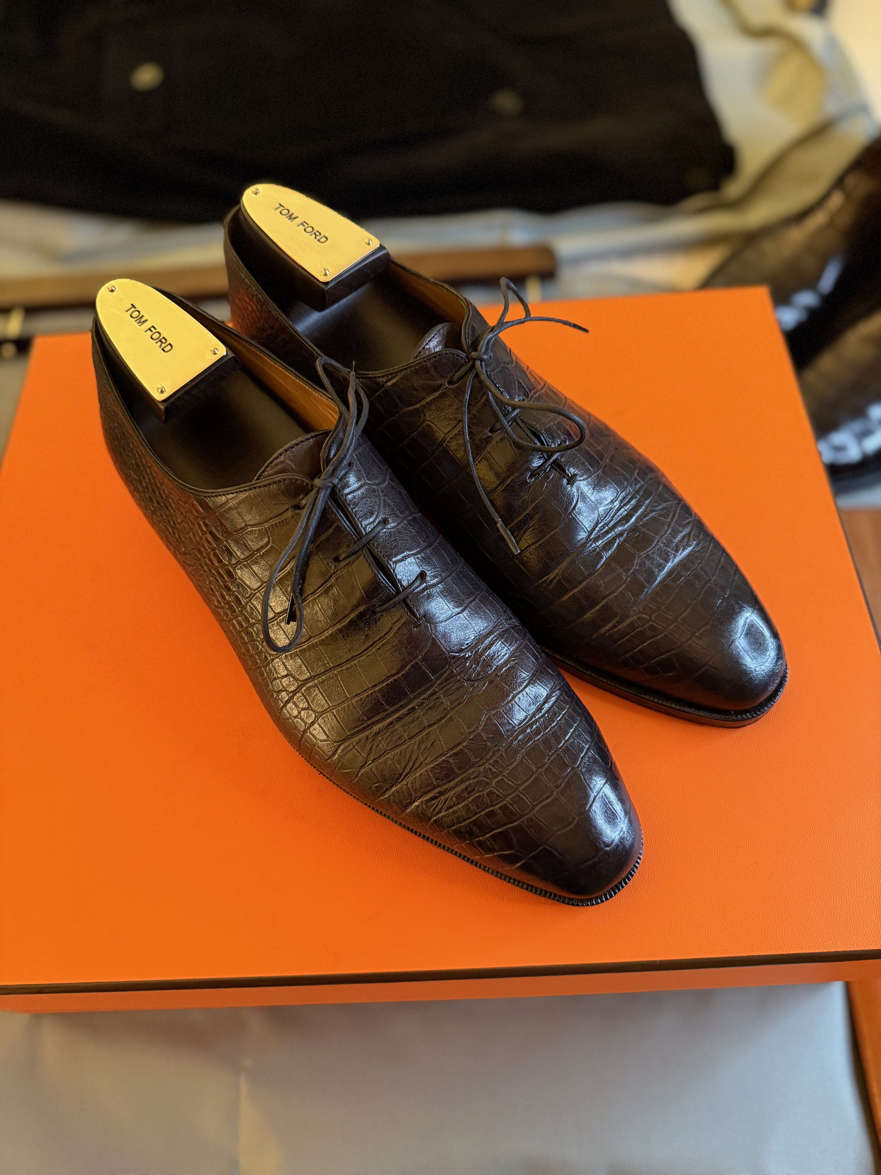 Berluti Ultimate Ultra-Rare $4,150 Alligator Croc Embossed Oxfords Size US 10.5 / EU 43-44 - 15 Thumbnail