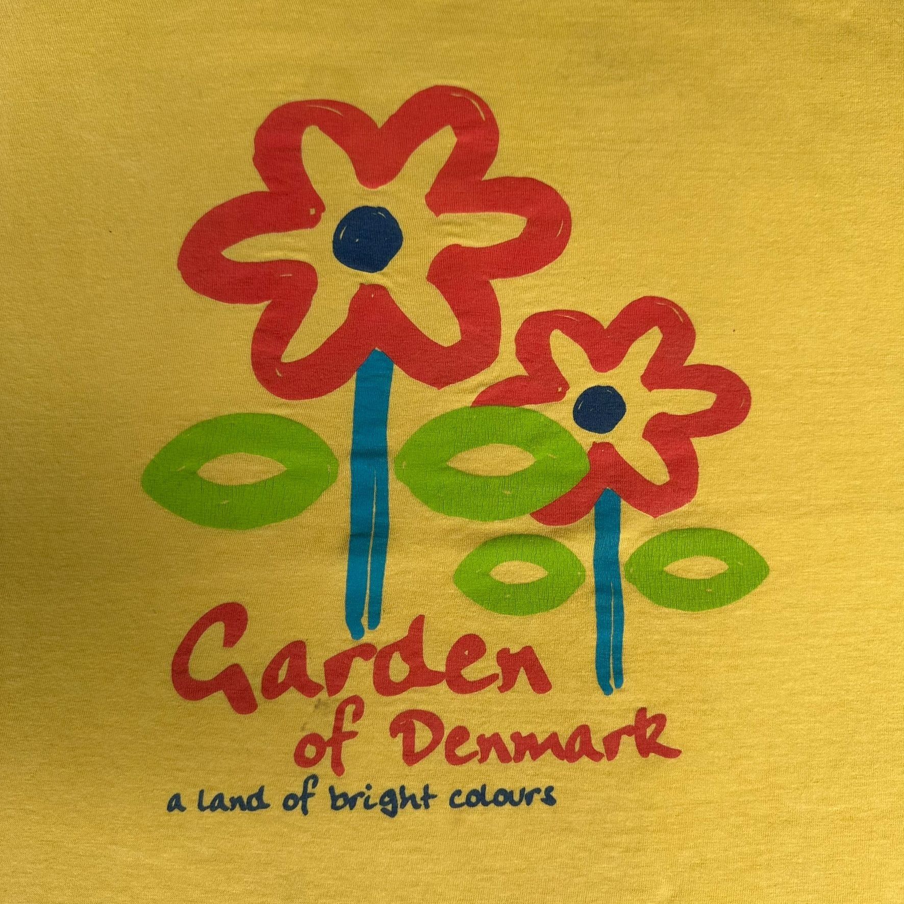 Vintage Vintage 90s Garden of Denmark Flowers T-Shirt Yellow XL Boxy Size US XL / EU 56 / 4 - 2 Thumbnail