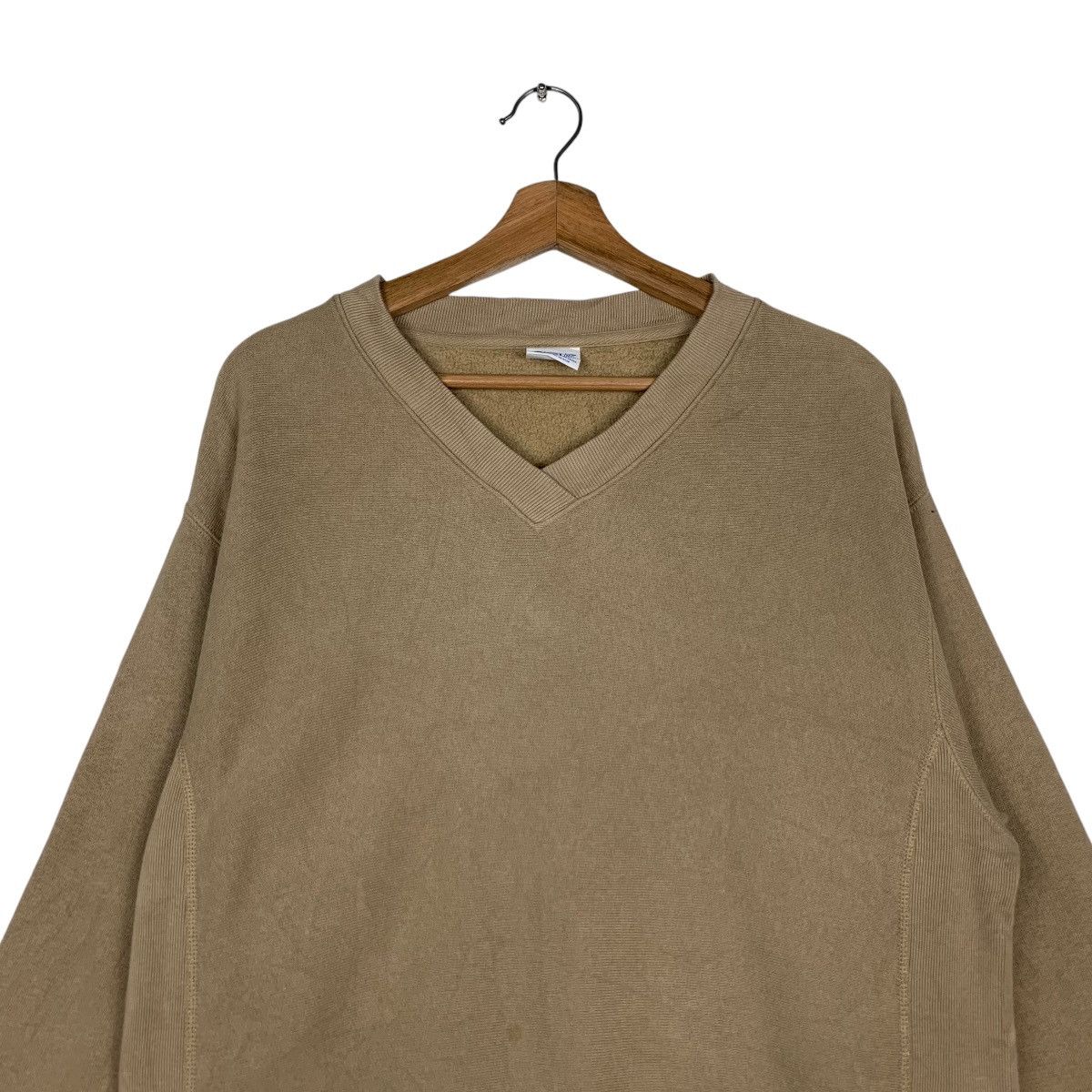 Champion CHAMPION Reverse Weave V Neck Nude Sweater #1529-C69 Size US M / EU 48-50 / 2 - 2 Thumbnail