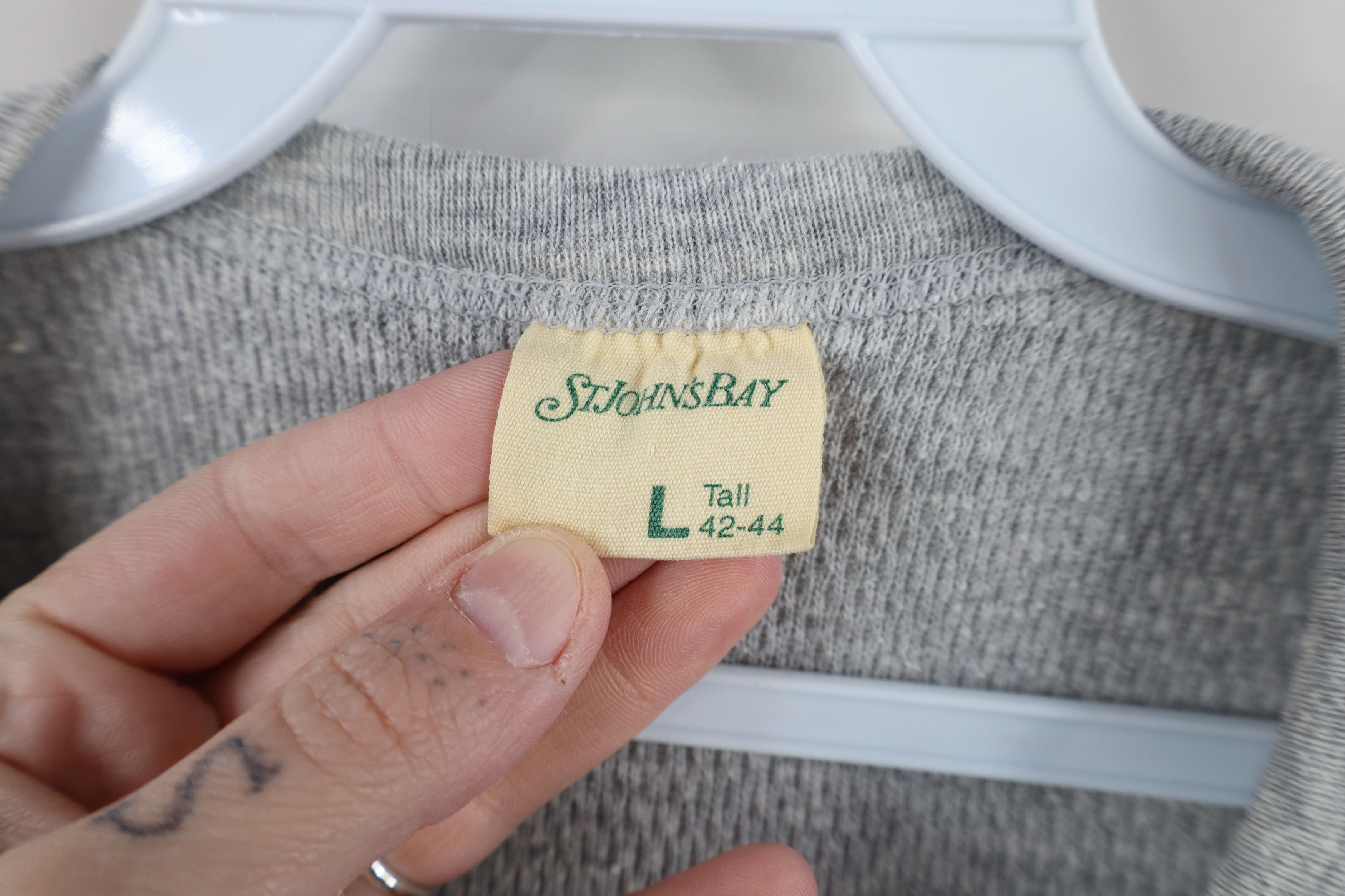 Vintage Vintage 70s Streetwear Waffle Knit Long Sleeve T-Shirt USA Size US L / EU 52-54 / 3 - 7 Thumbnail