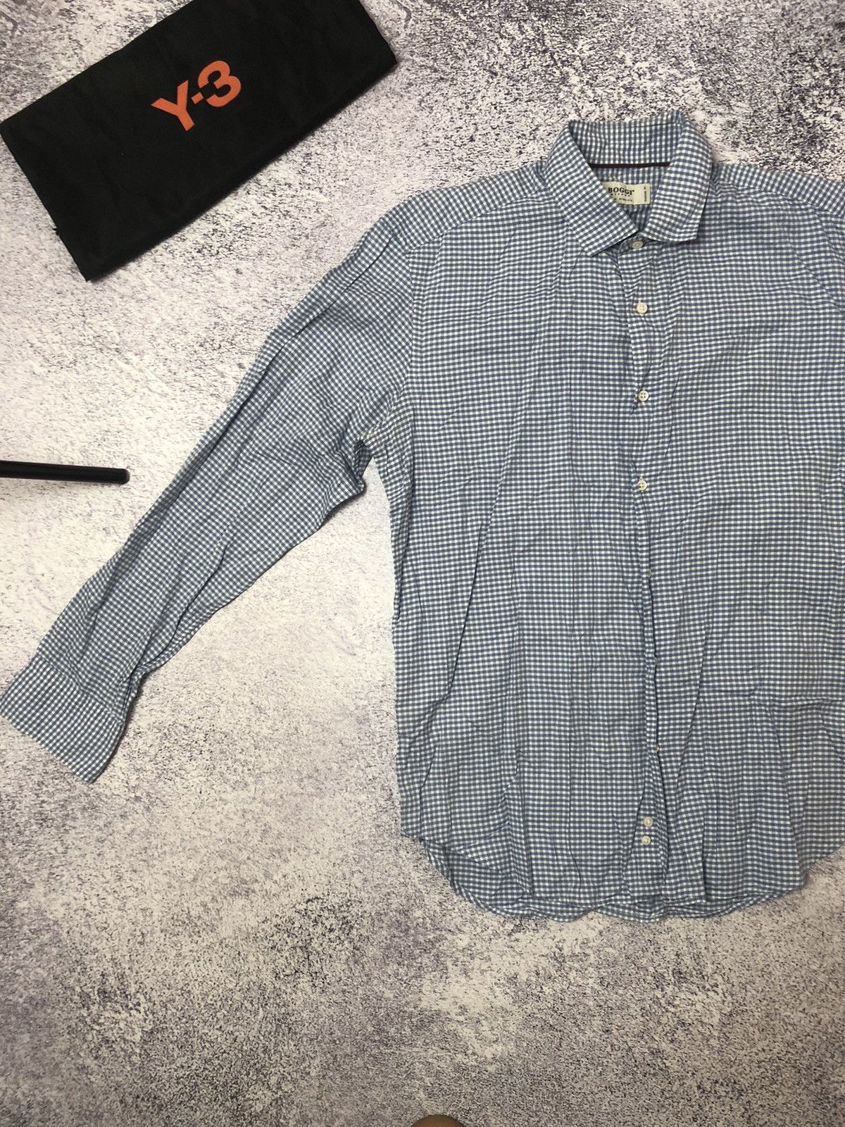 Boggi Luxury shirt Boggi Milano y2k vintage men’s usa ykk drill Size US M / EU 48-50 / 2 - 2 Thumbnail