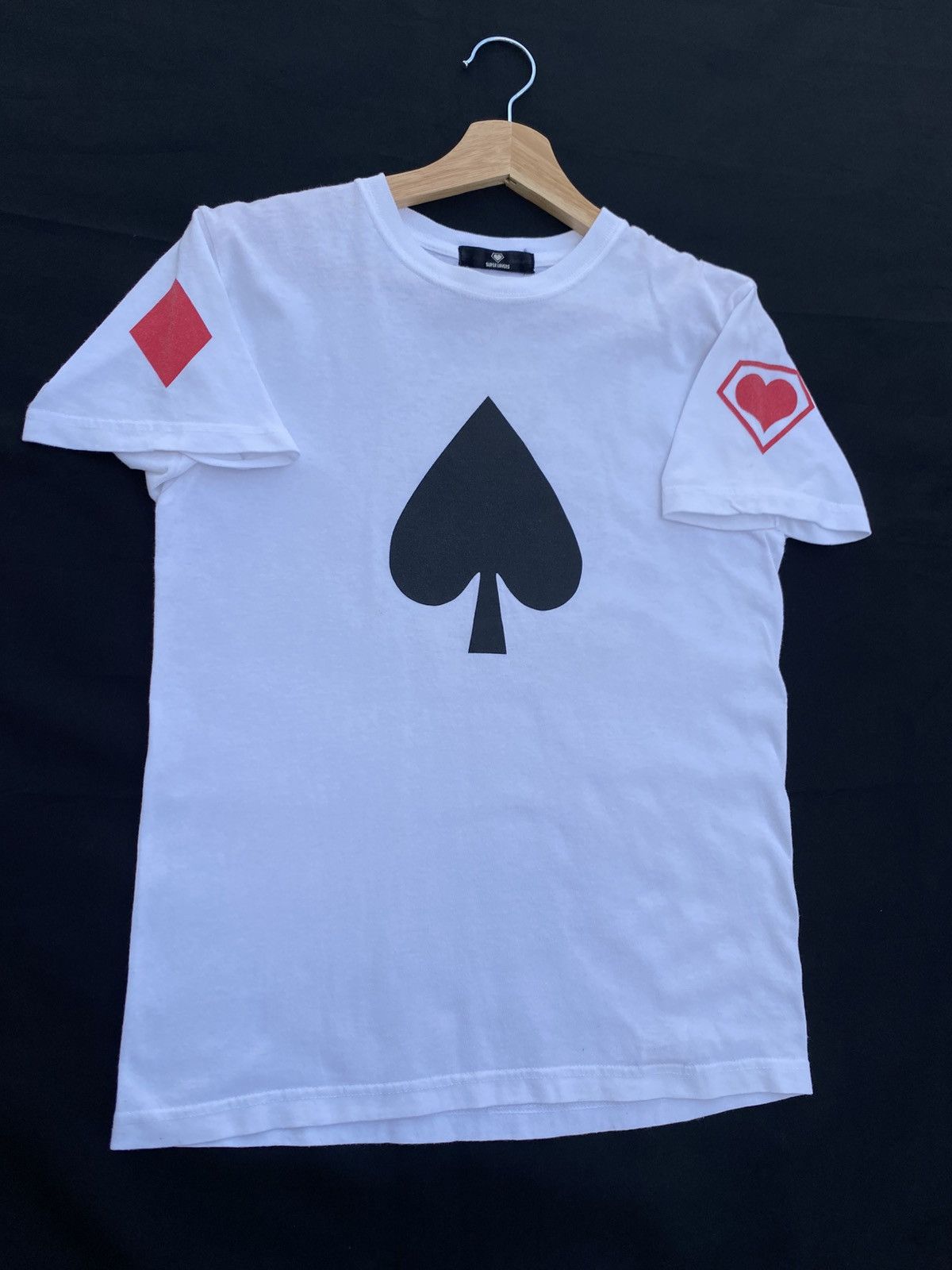 Super Lovers Rare Japanese Brand Super Lovers Spade Logo Tshirt Size US S / EU 44-46 / 1 - 10 Thumbnail