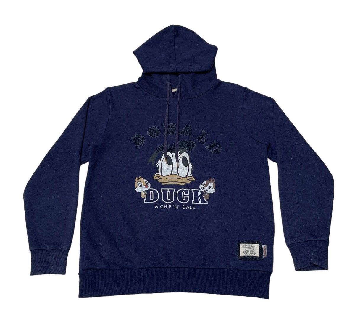 Disney × Harris Tweed × Vintage Vintage Brand Harris Tweed Donald Duck Hoodies 1990s Size US S / EU 44-46 / 1 - 1 Thumbnail