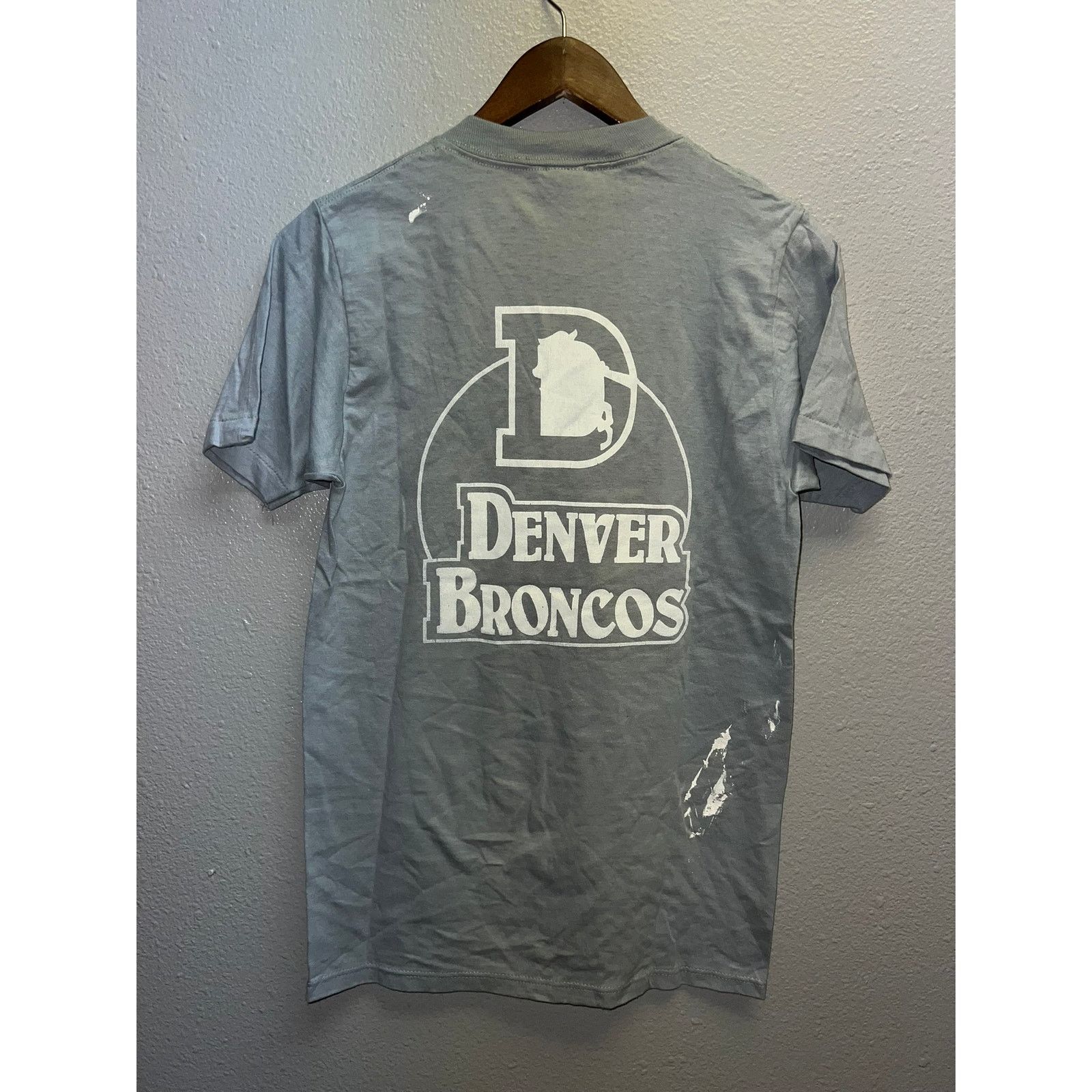 Jerzees Vintage Test Print Shirt Sweet Pea 1987 Denver Broncos 80s S Size US S / EU 44-46 / 1 - 6 Thumbnail