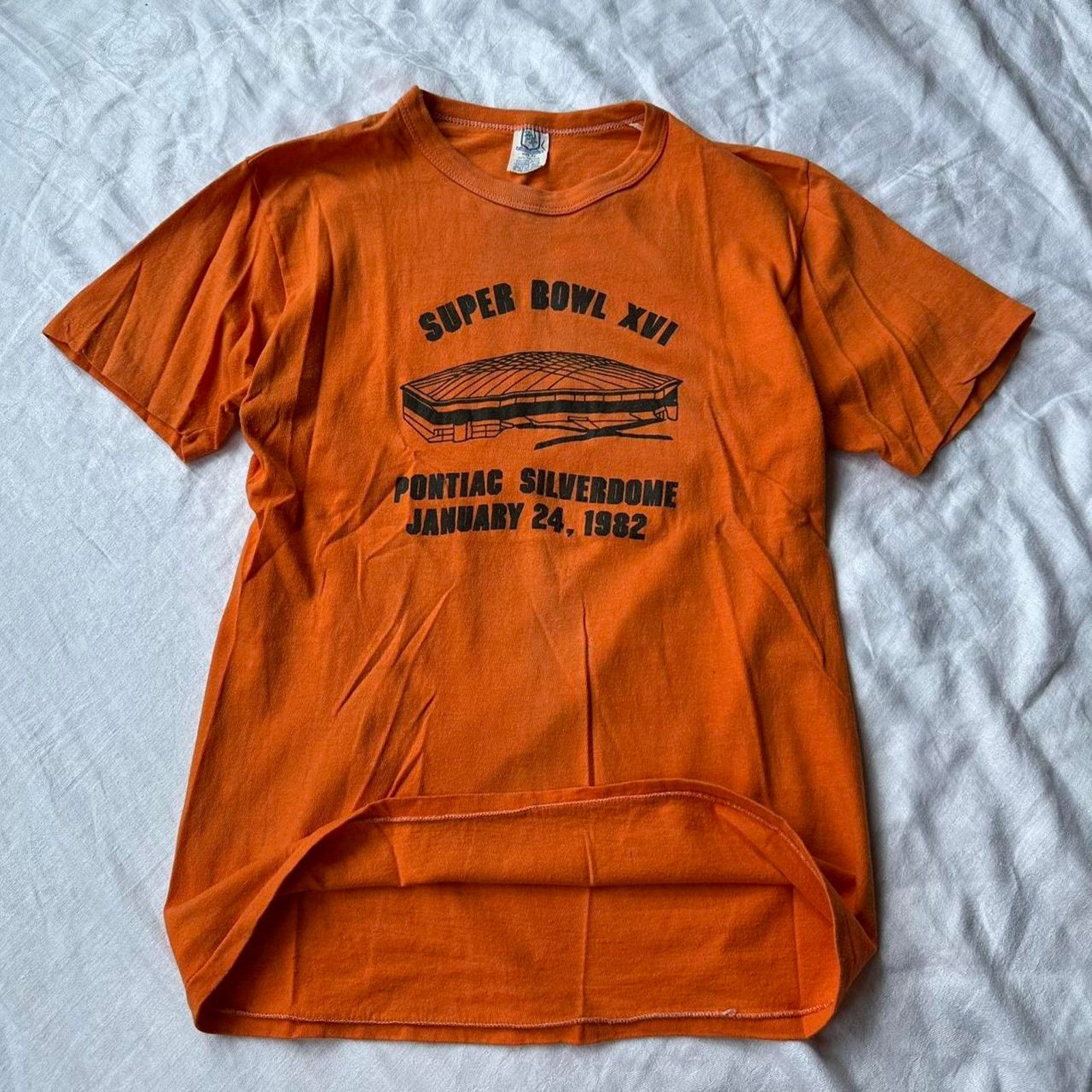 Vintage Vintage 1982 Detroit Super Bowl Football Silverdome Shirt Size US M / EU 48-50 / 2 - 3 Thumbnail