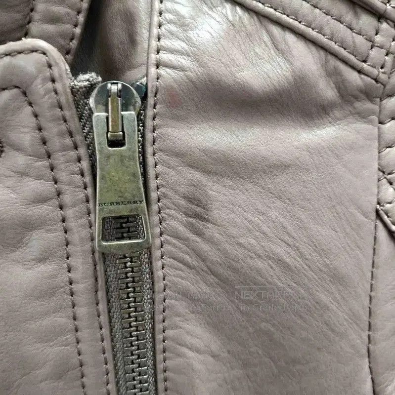 Burberry Burberry Brown Leather Jacket for Women. Size S / US 4 / IT 40 - 7 Thumbnail